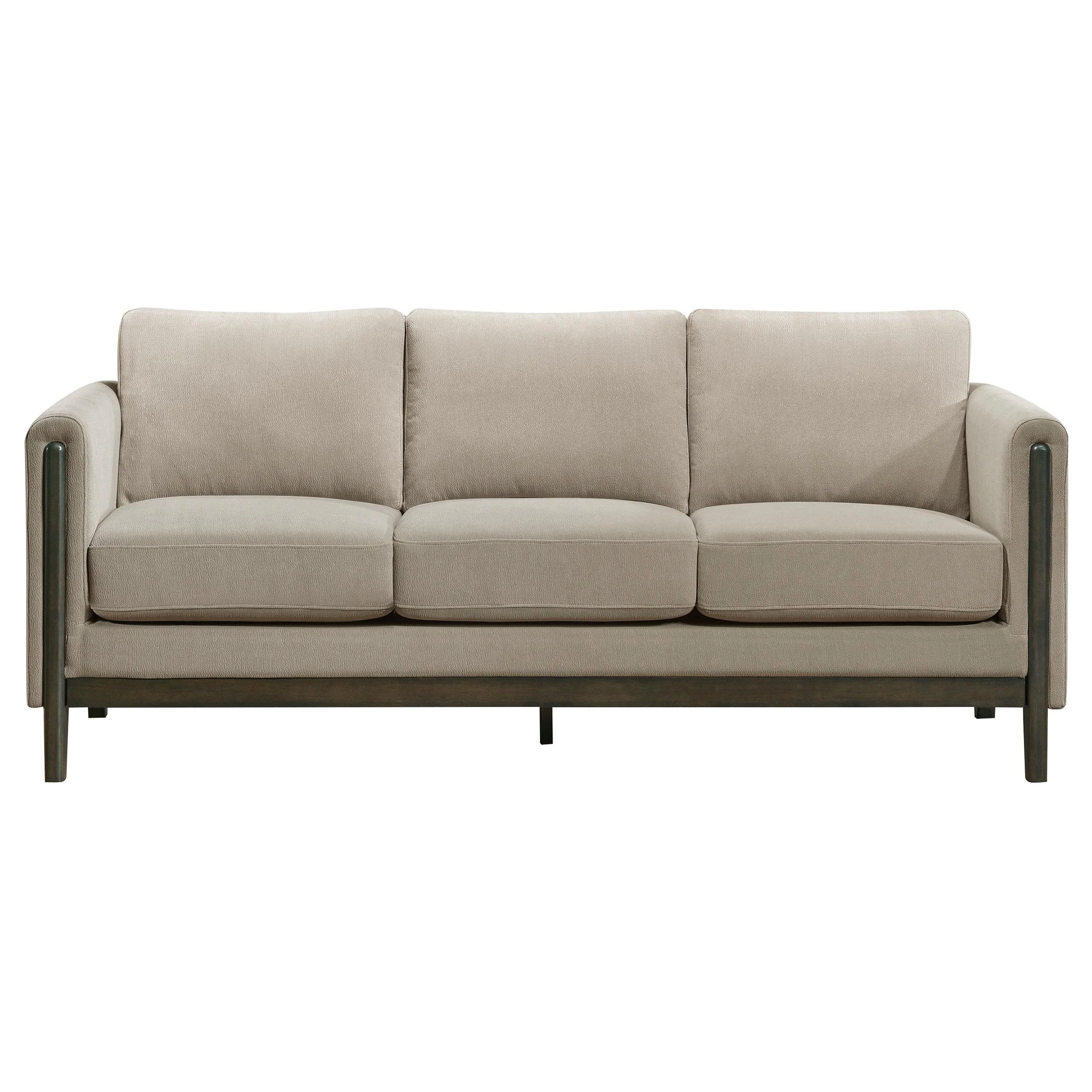 Islington 3-piece Upholstered Panel Arm Sofa Set Taupe - Image 3