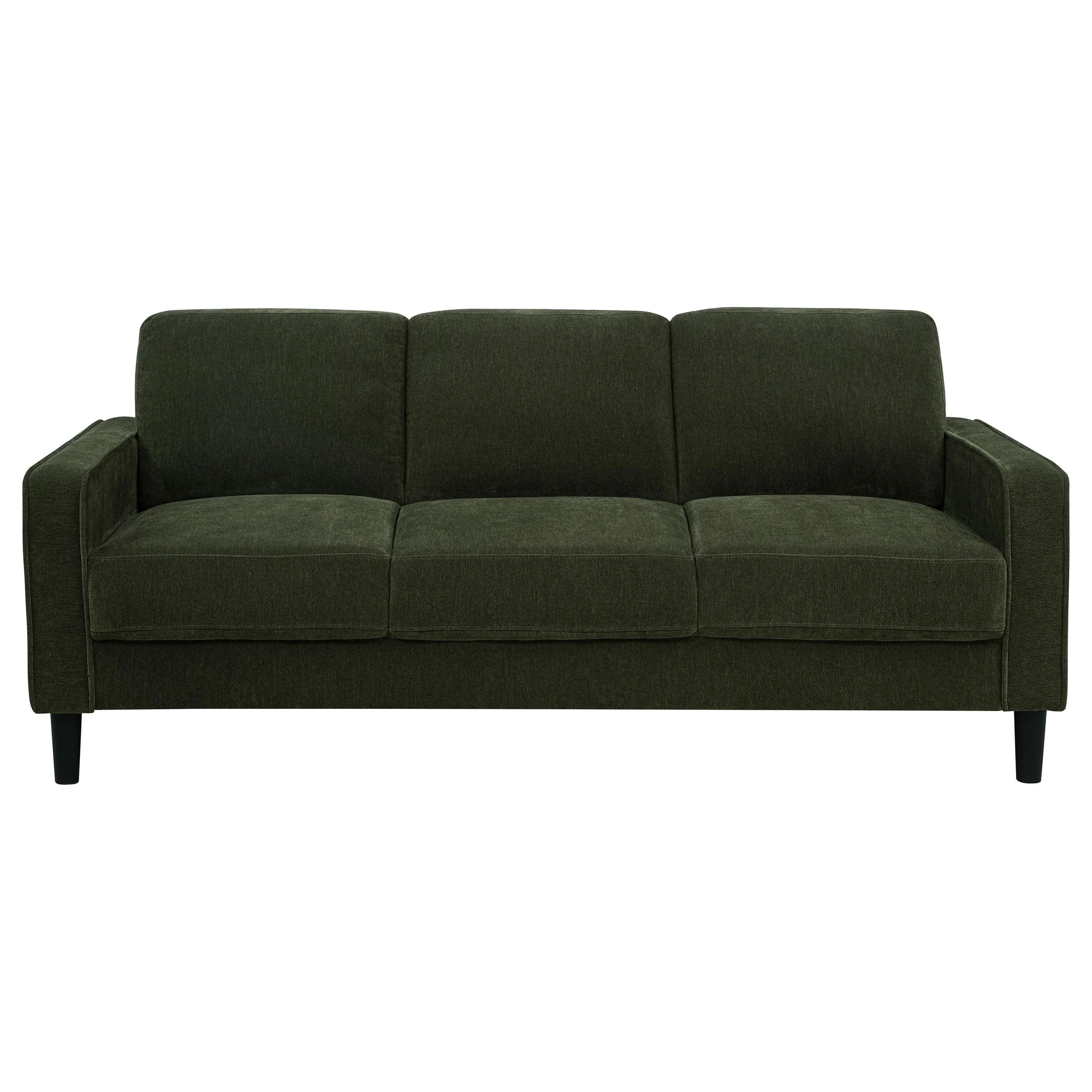 Ruth 77-inch Fabric Upholstered Track Arm Sofa Matcha Green - Image 2