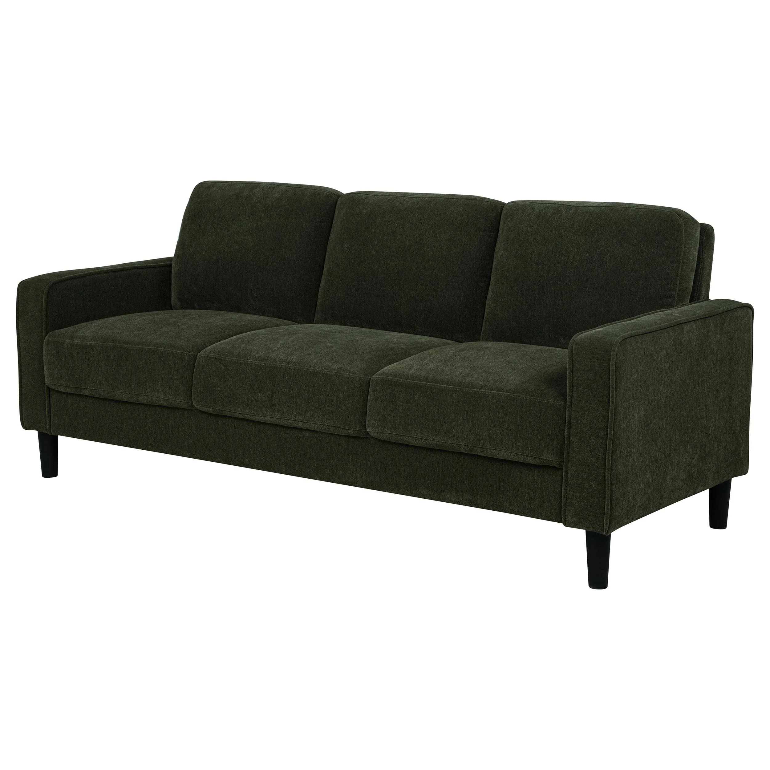 Ruth 77-inch Fabric Upholstered Track Arm Sofa Matcha Green - Image 3