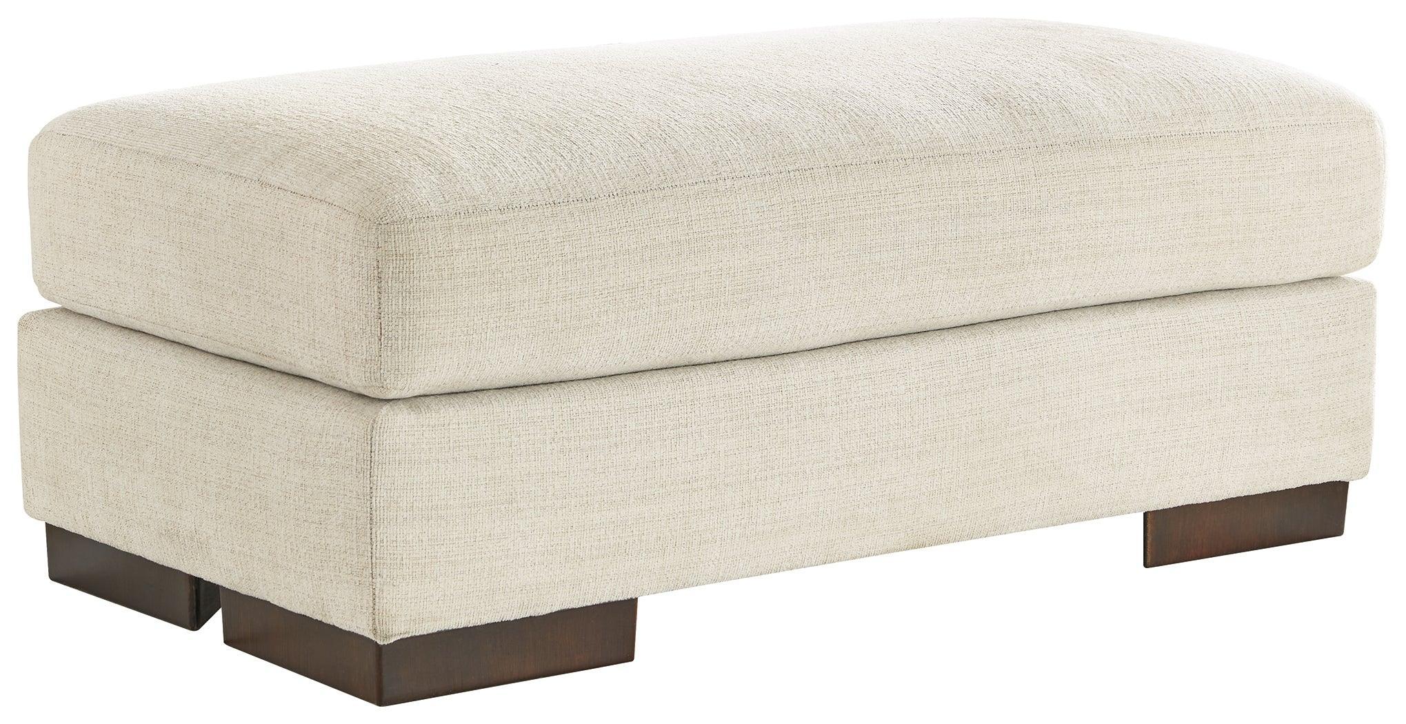 Maggie Birch Chenille Ottoman - Image 2