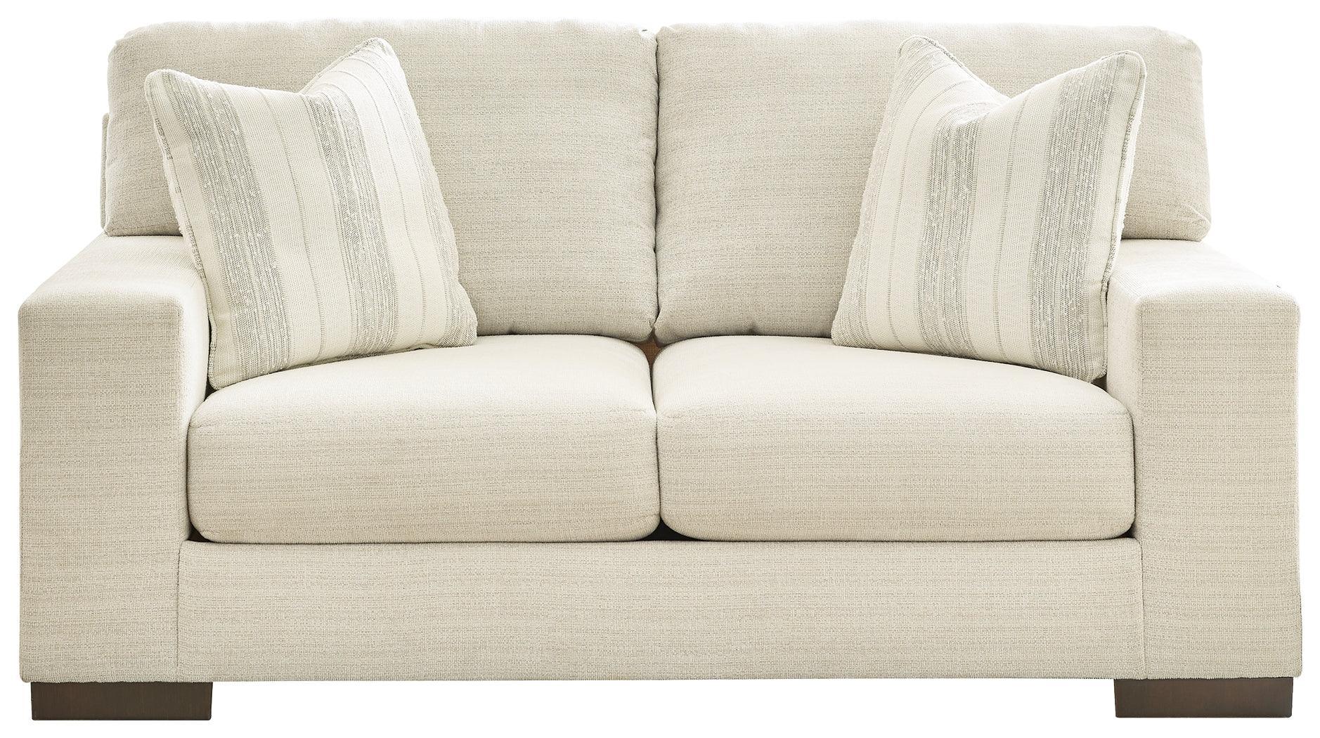 Maggie Birch Chenille Loveseat - Image 3