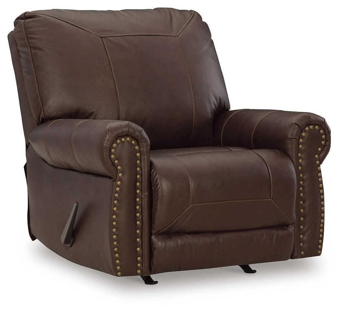 Colleton Dark Brown Leather Recliner - Image 2