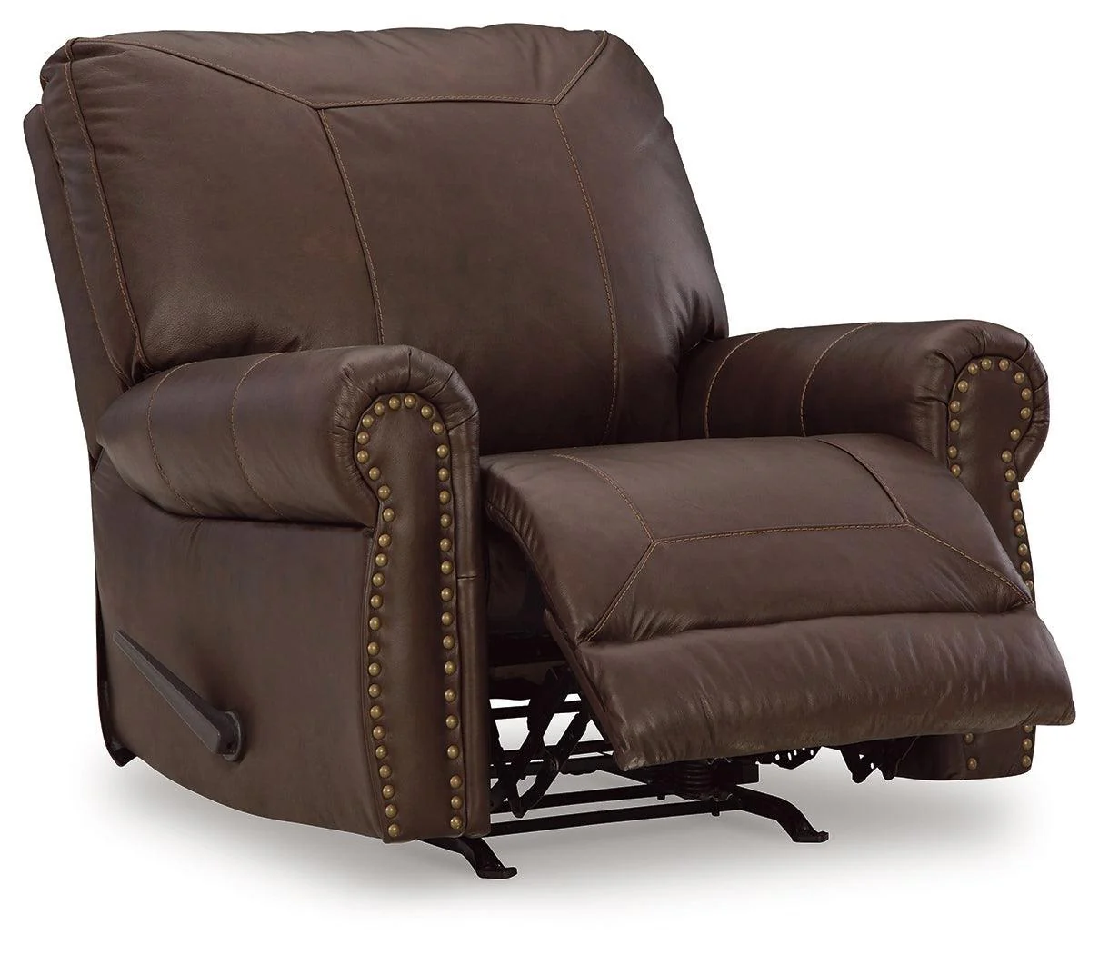 Colleton Dark Brown Leather Recliner - Image 3