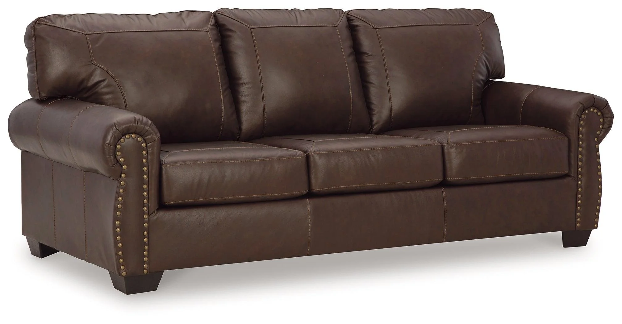 Colleton Dark Brown Leather Sofa - Image 3