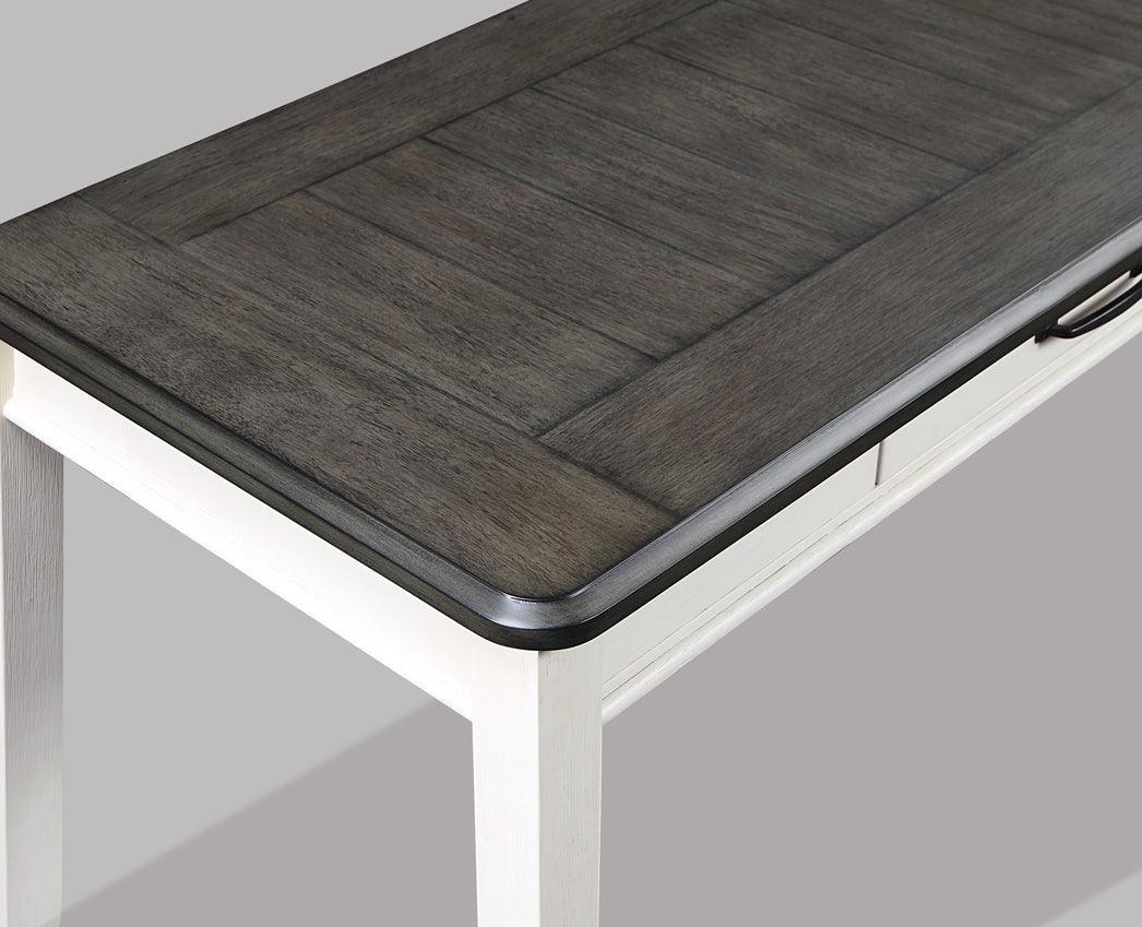 Dakota Chalk Brown Transitonal Rectangular Desk & Chair - Image 3