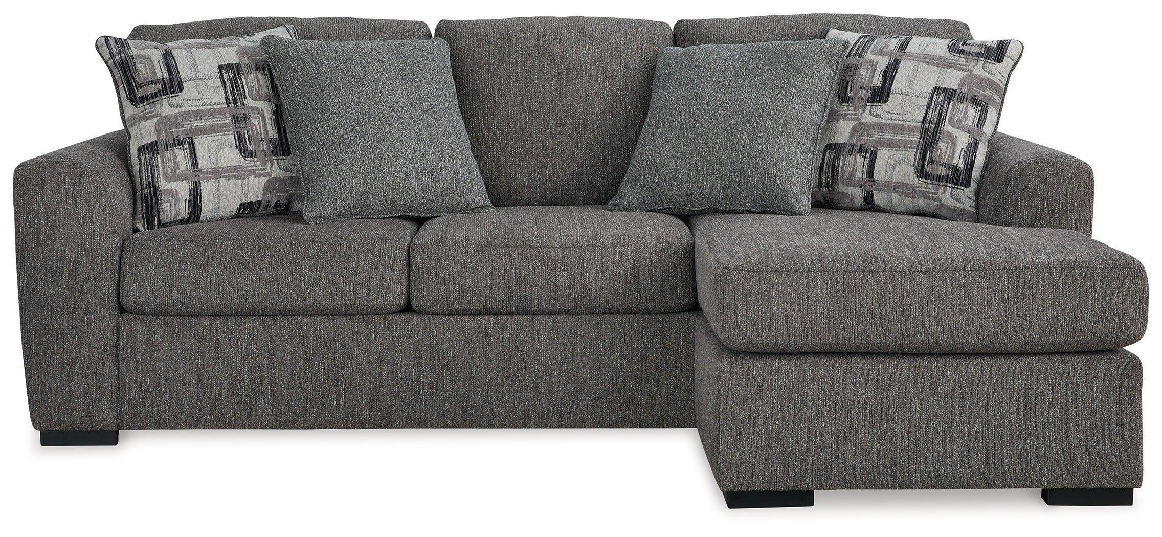 Gardiner Pewter Chenille Sofa Chaise - Image 2