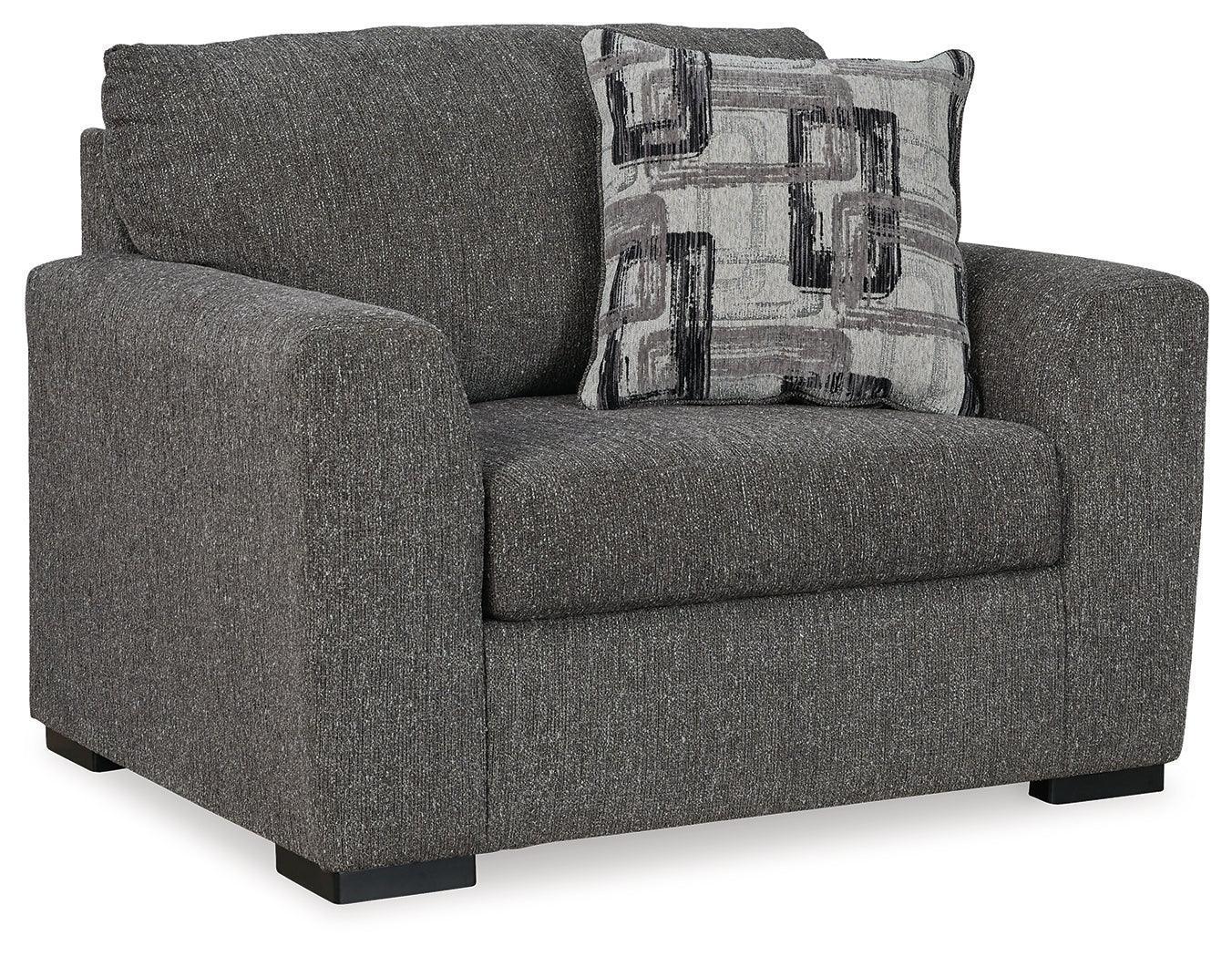 Gardiner Pewter Chenille Oversized Chair - Image 2