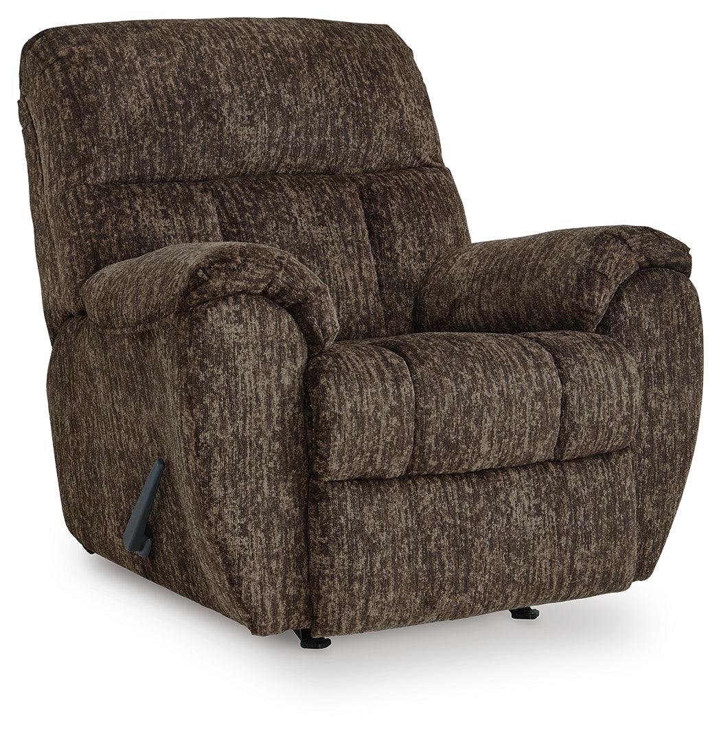 Stayfish Chocolate Chenille,Velvet Recliner - Image 1