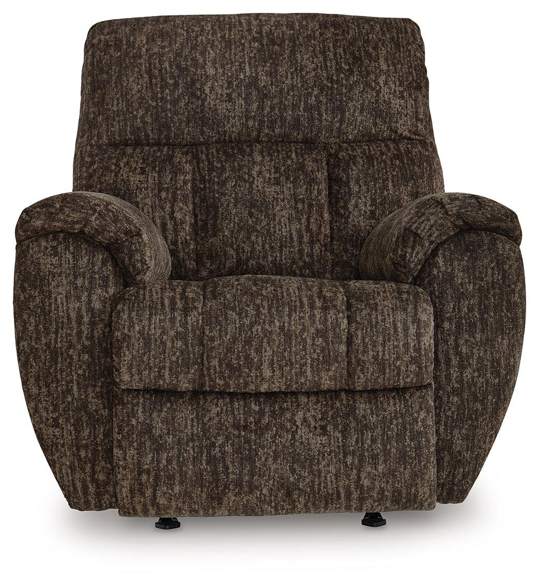 Stayfish Chocolate Chenille,Velvet Recliner - Image 3