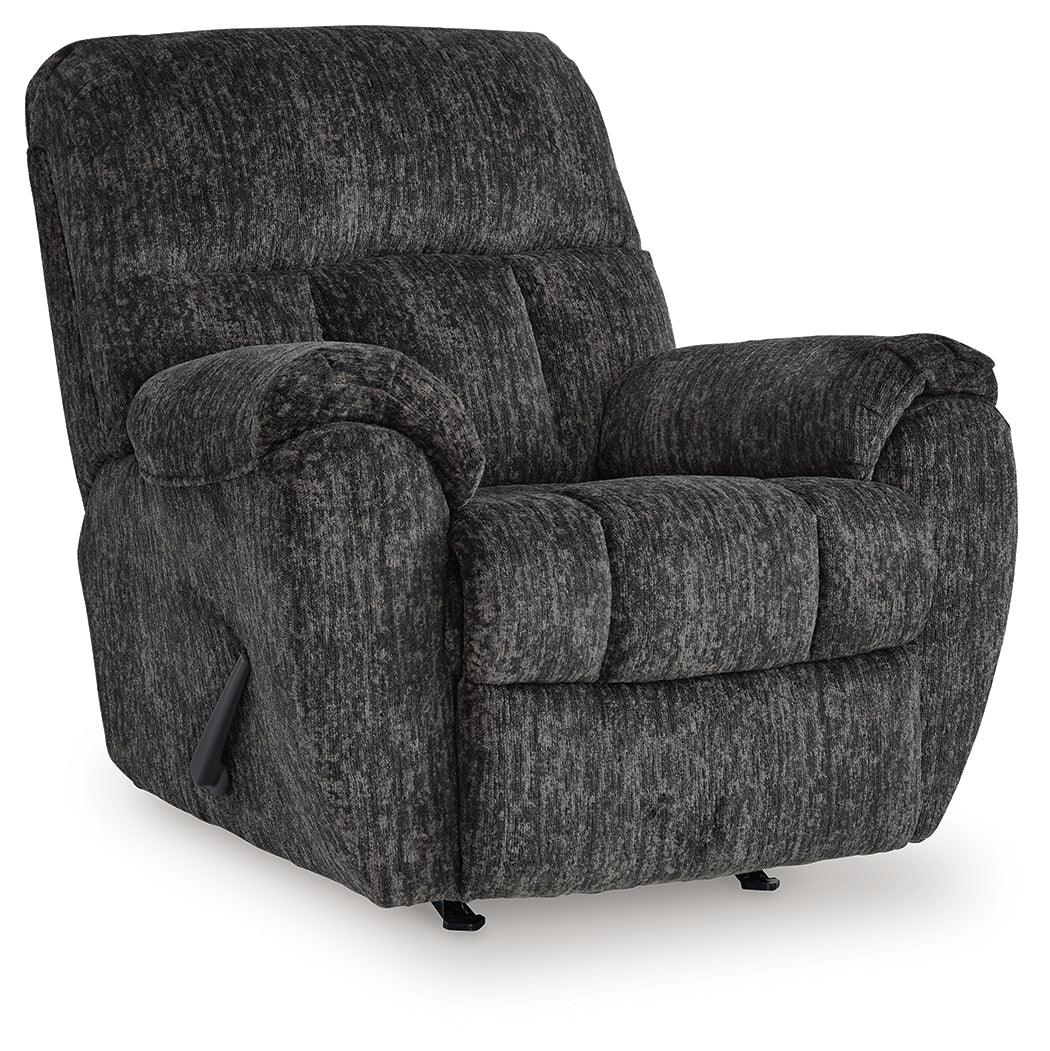 Stayfish Gunmetal Chenille,Velvet Recliner - Image 1