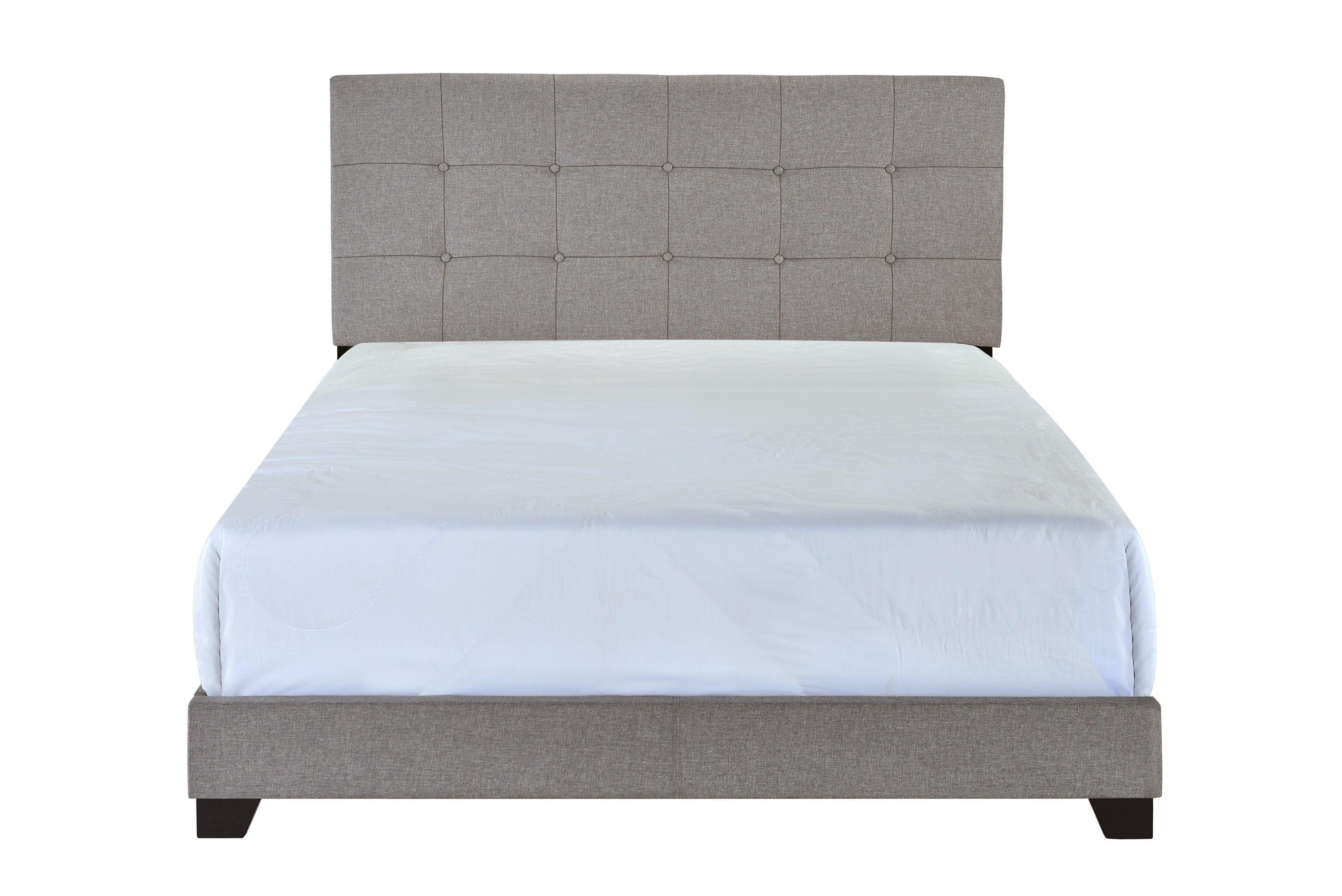 Florence Gray Fabric Upholstered Tufted Queen Bed - Image 2