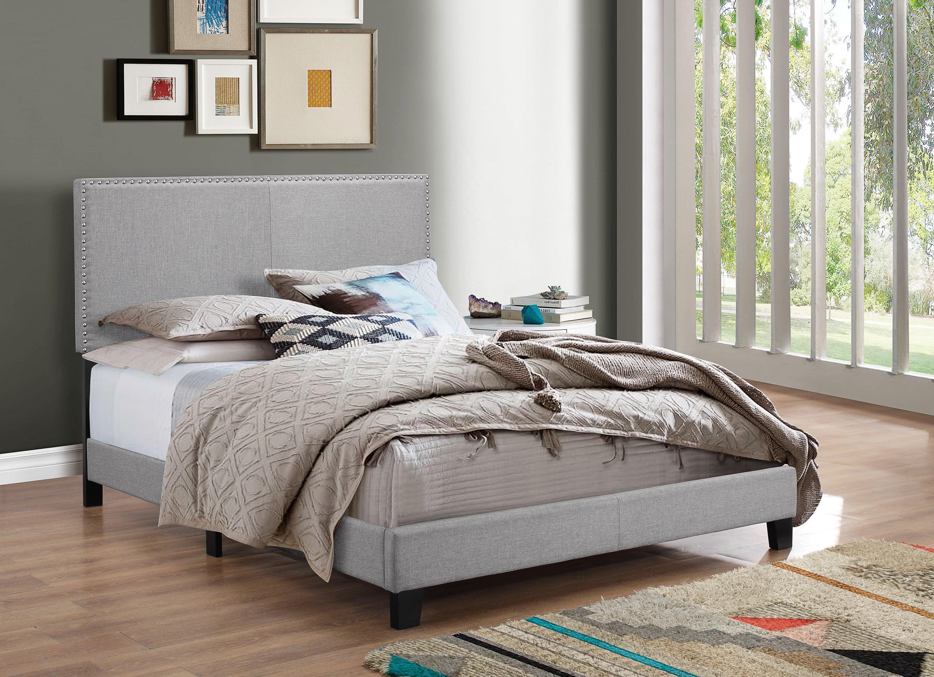 Erin Gray Fabric Upholstered Twin Bed - Image 2
