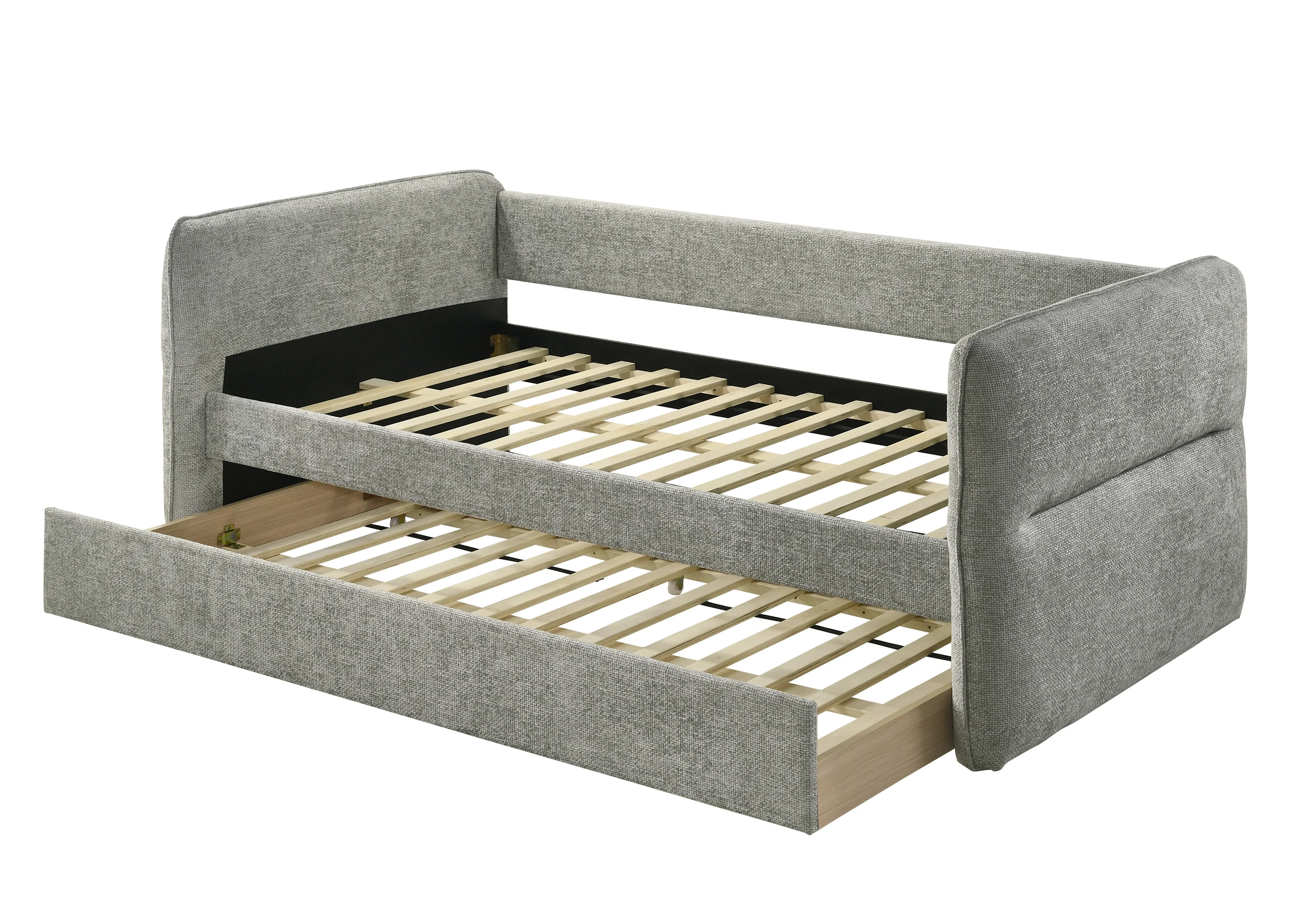 Philipa Light Gray Upholstered Daybed - Image 3