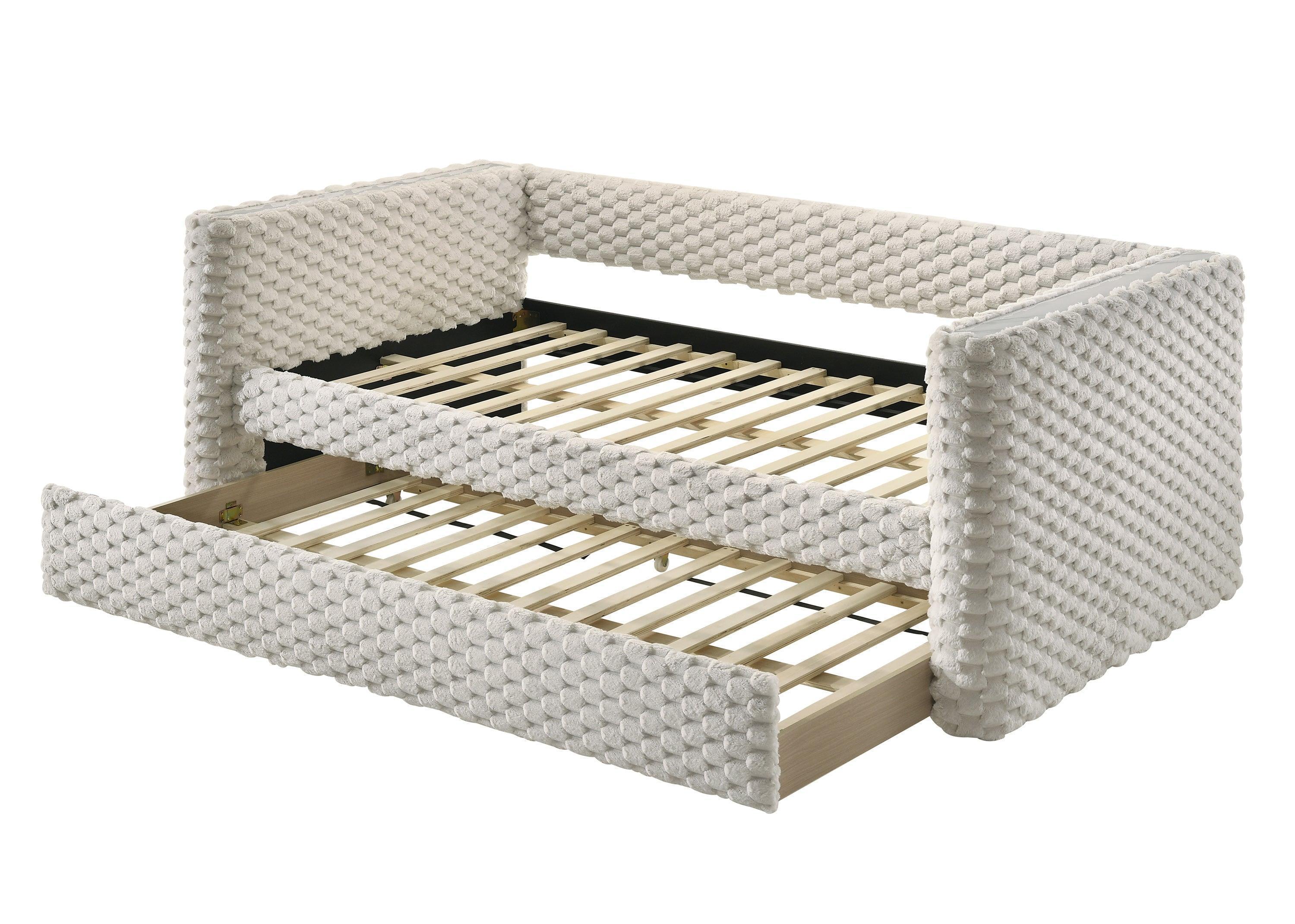 Brielle White Dove Upholstered Daybed - Image 3
