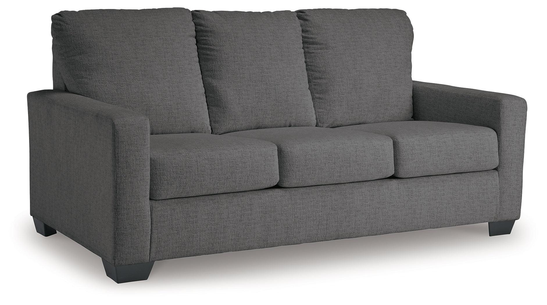 Rannis Pewter Chenille Full Sofa Sleeper - Image 2
