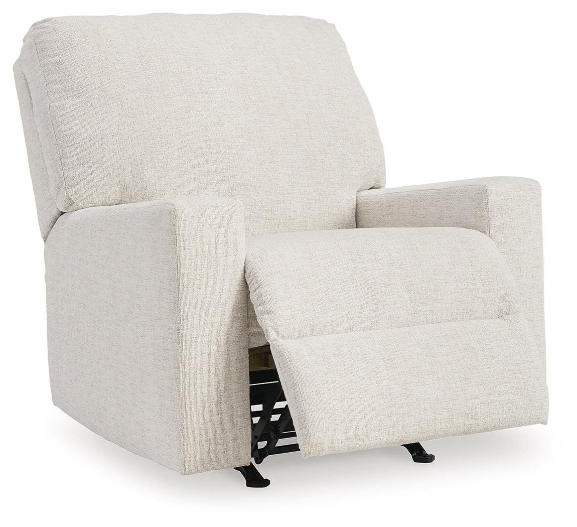 Rannis Snow Chenille Recliner - Image 3
