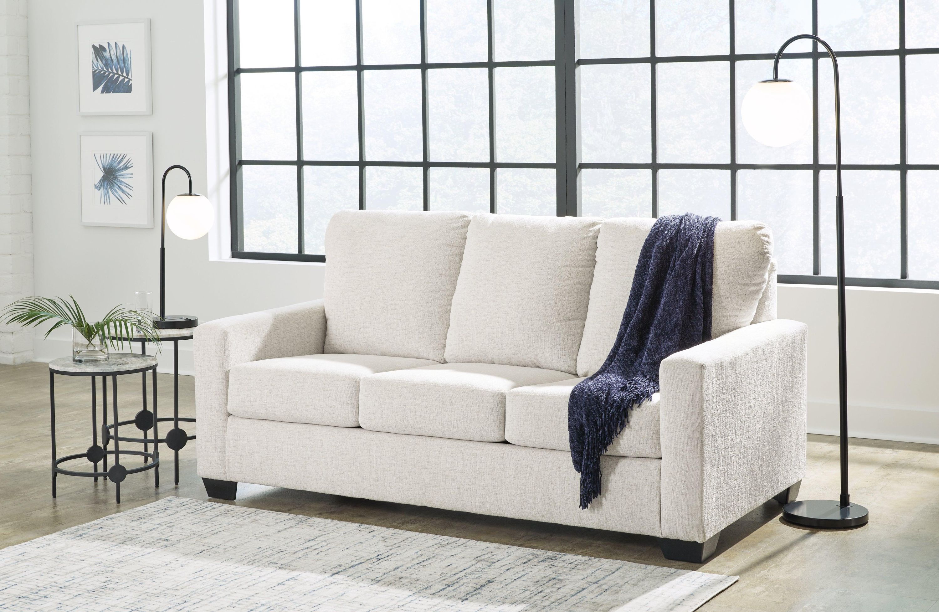 Rannis Snow Chenille Full Sofa Sleeper - Image 3