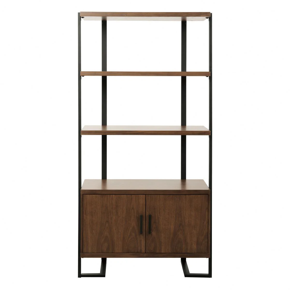 Sedley Walnut Dark Bookcase 2 Fixed Shelves