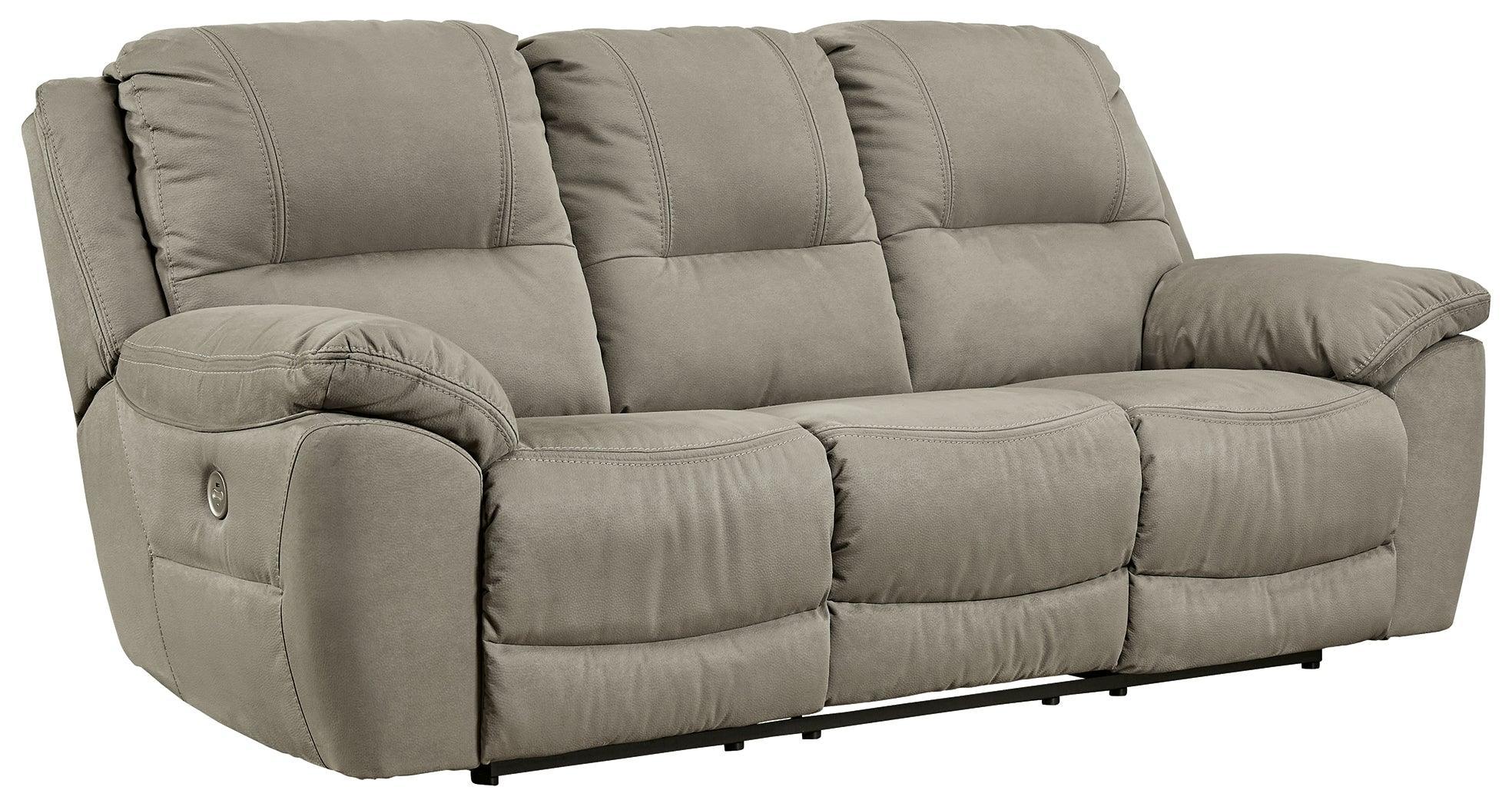 Next-Gen Gaucho Putty Microfiber Power Reclining Sofa - Image 2