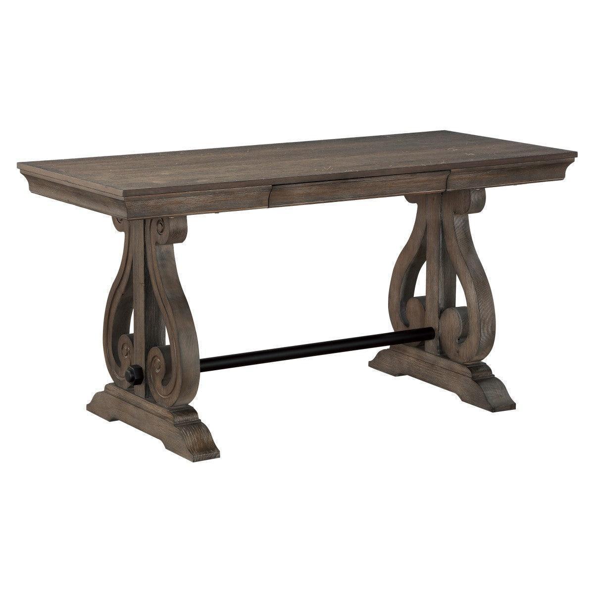 Toulon Dark Oak Writing Desk - Image 1