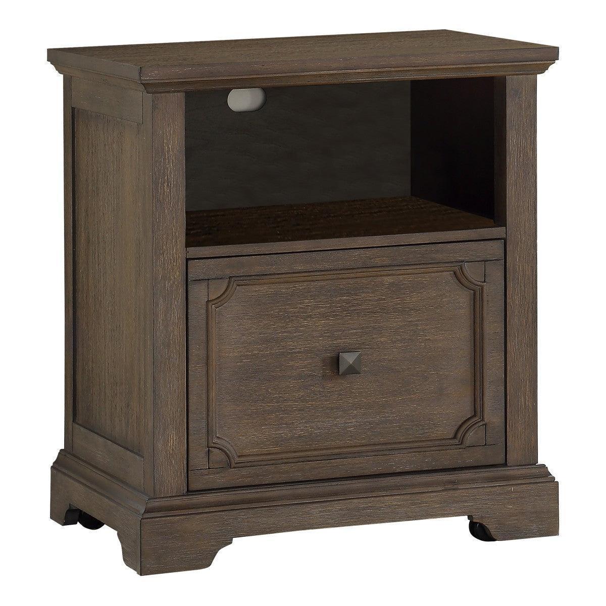 Toulon Dark Oak File Cabinet - Image 2