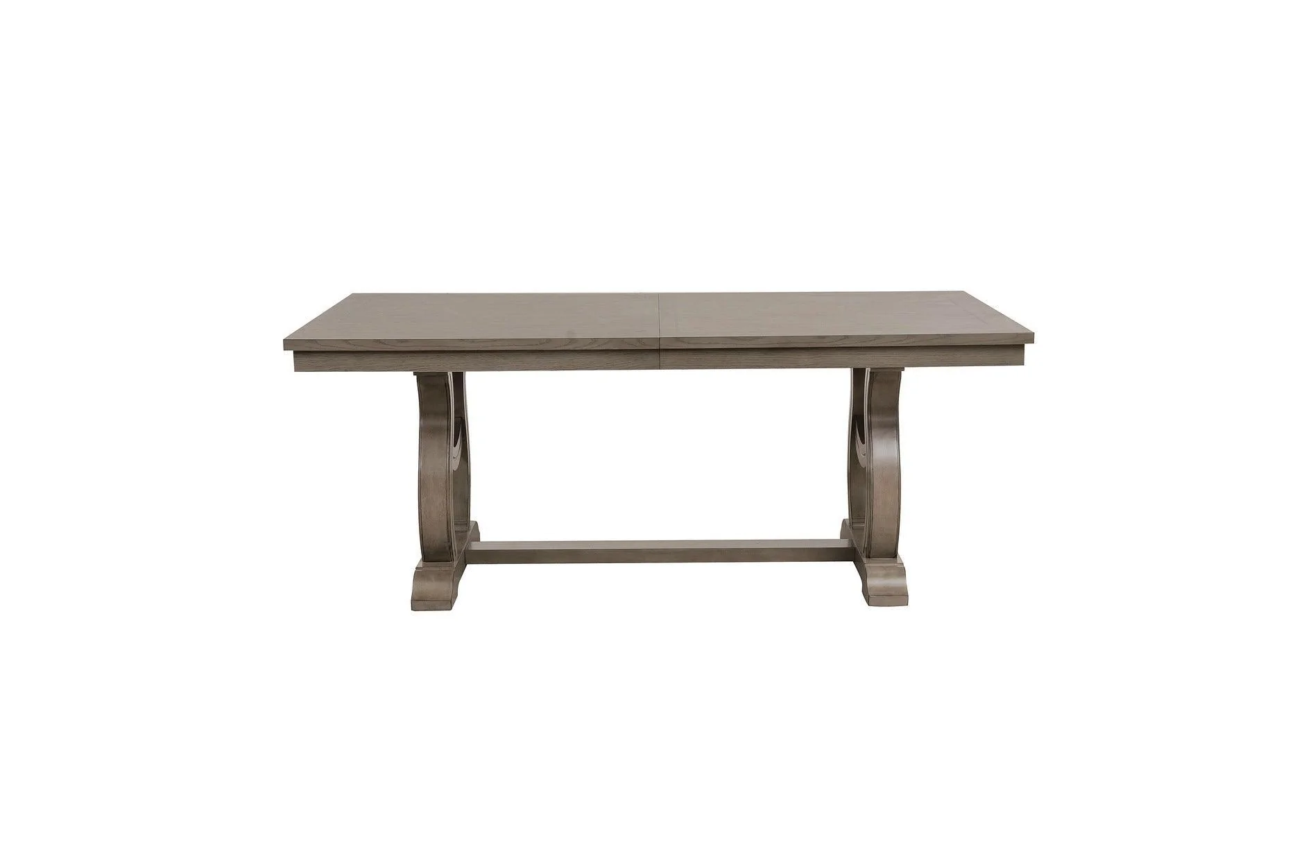 Vermillion Neutral Bisque Tufted Fabric Rectangular Dining Room Set - Image 2