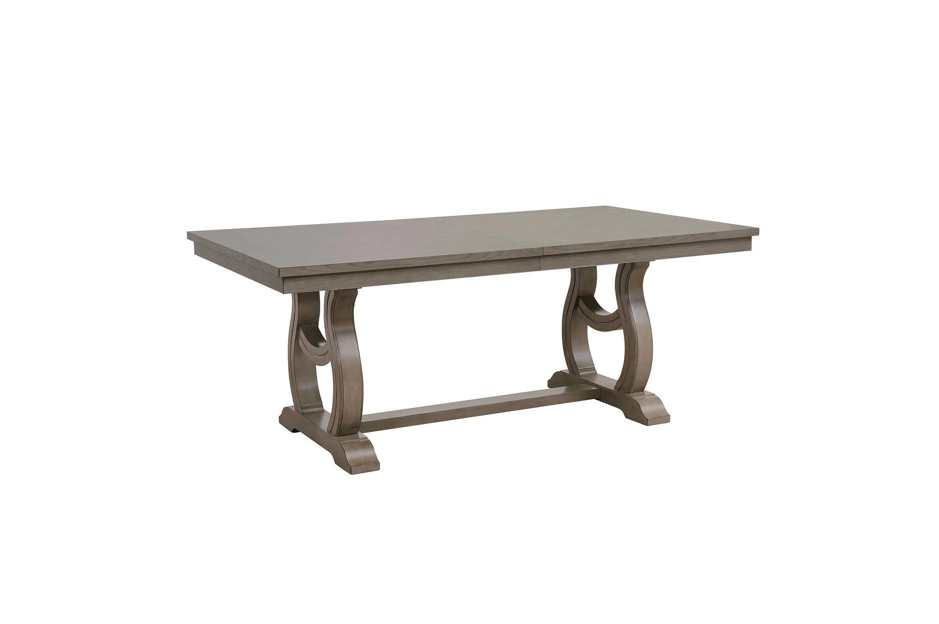 Vermillion Neutral Bisque Tufted Fabric Rectangular Dining Room Set - Image 3