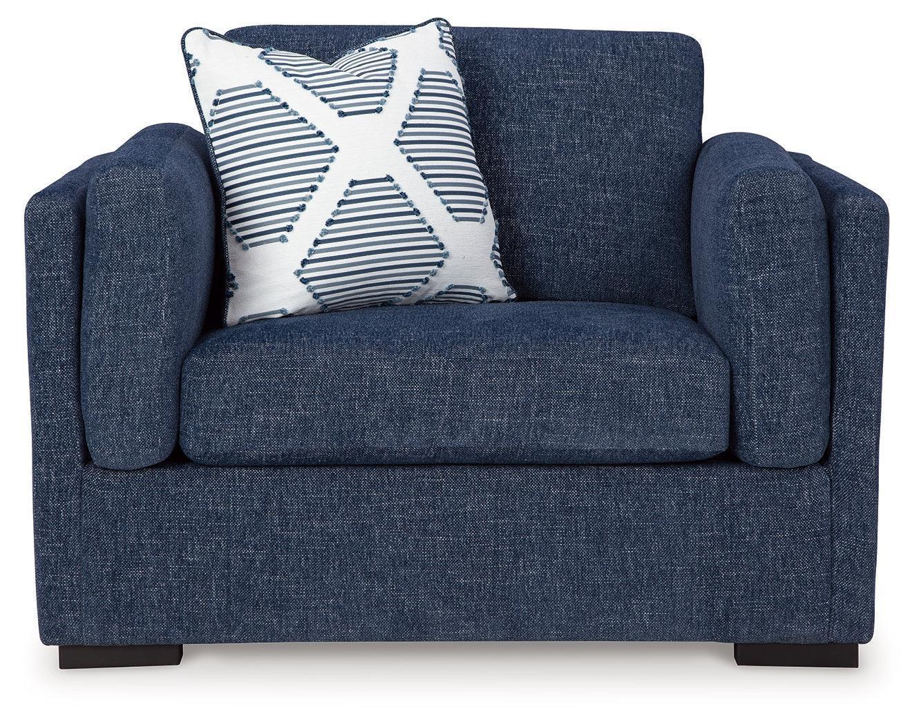 Evansley Navy Nuvella® Oversized Chair - Image 3