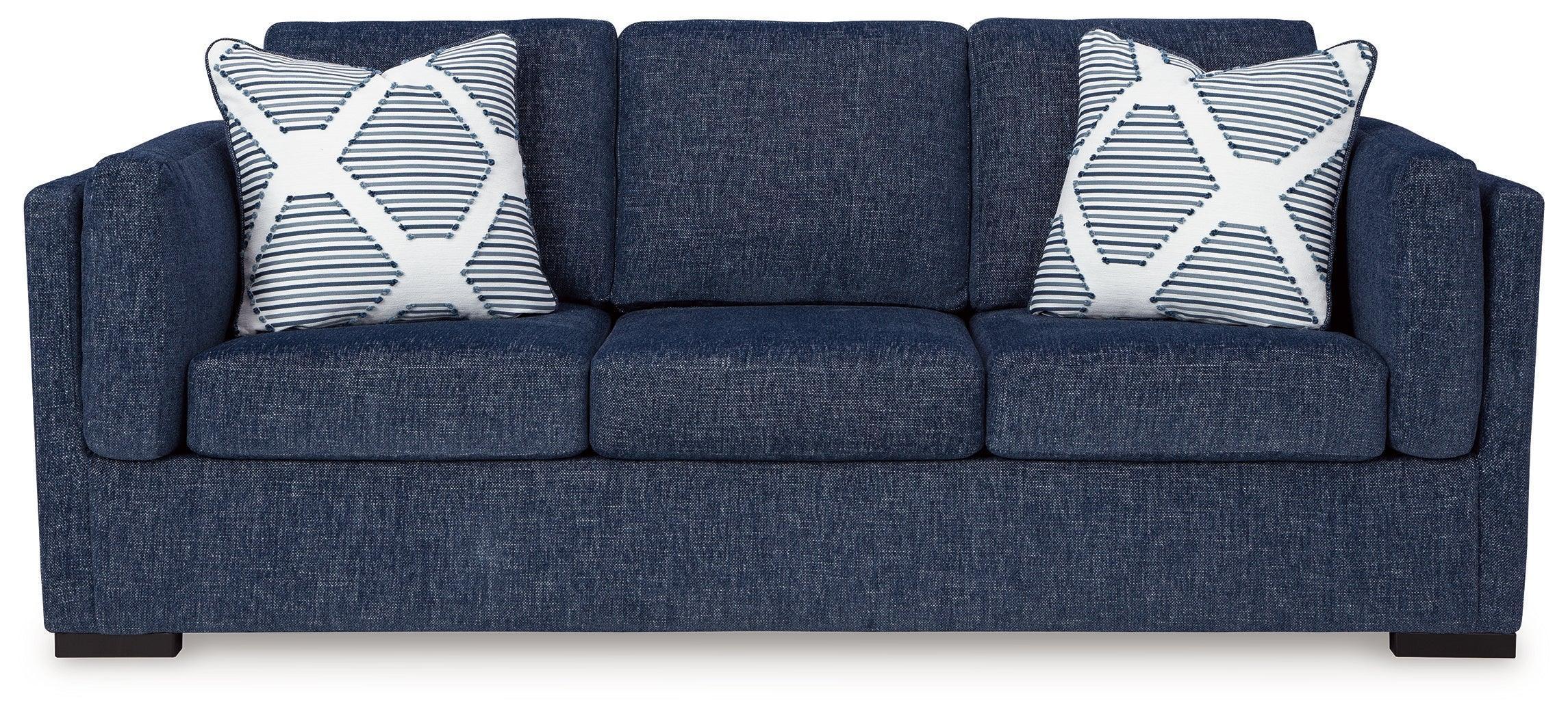 Evansley Navy Nuvella® Sofa - Image 3