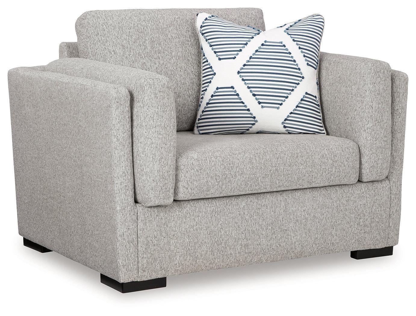 Evansley Pewter Nuvella® Oversized Chair - Image 2
