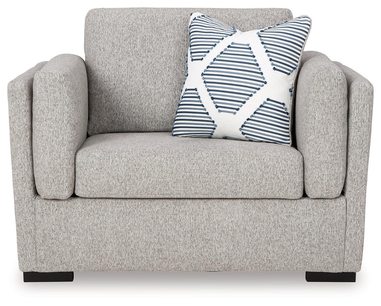 Evansley Pewter Nuvella® Oversized Chair - Image 3