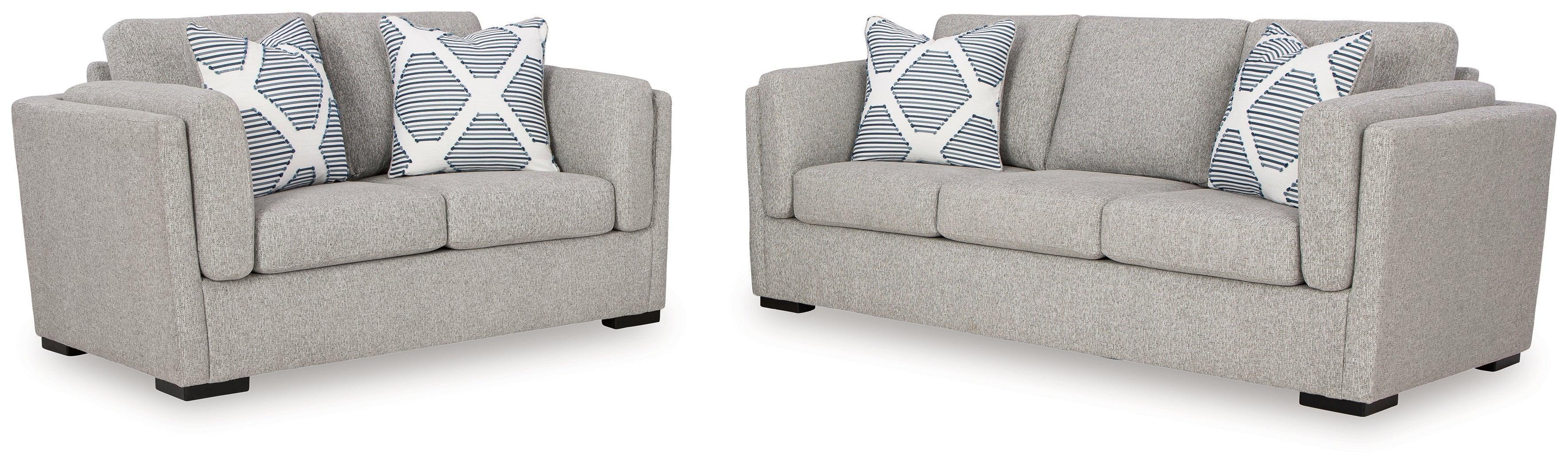 Evansley Pewter Sofa and Loveseat - Image 3