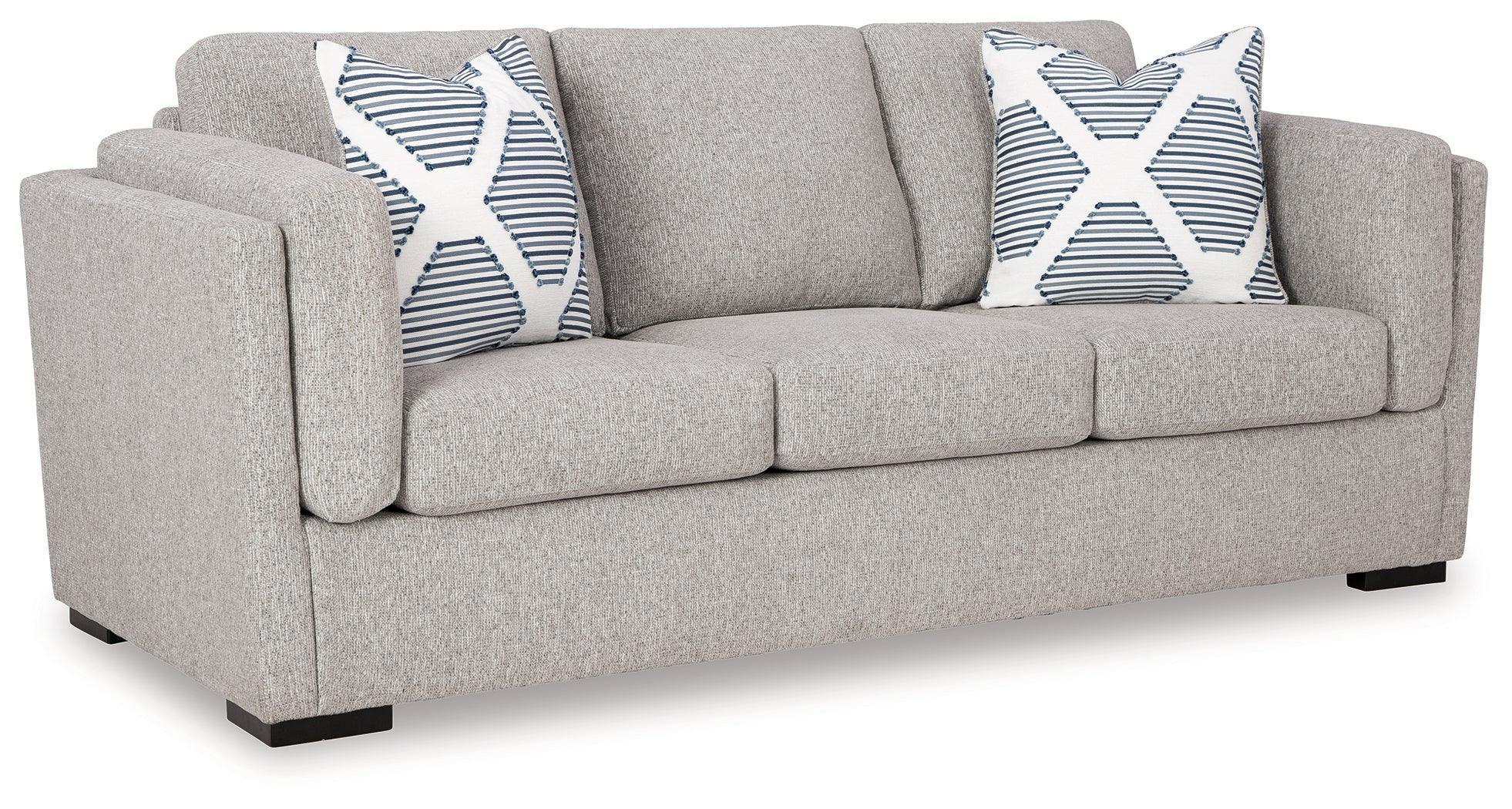 Evansley Pewter Nuvella® Sofa - Image 2