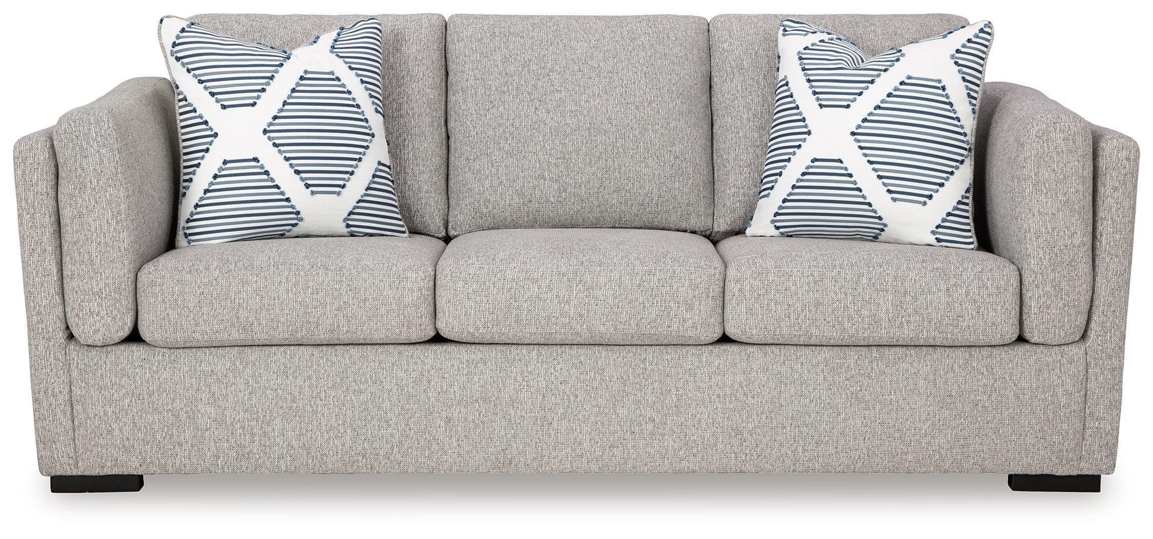 Evansley Pewter Nuvella® Sofa - Image 3