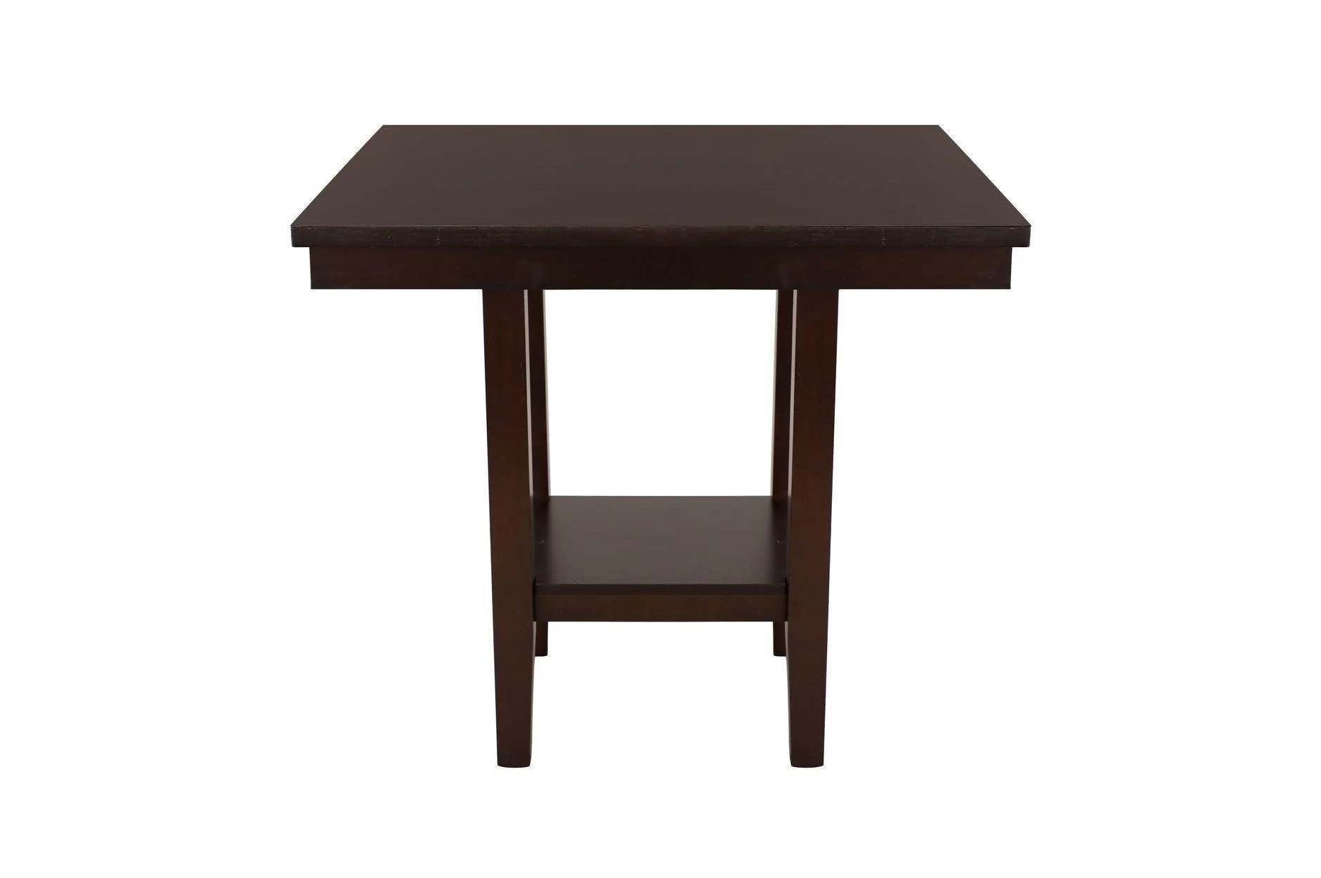 Diego Espresso Faux Leather Square Counter Height Set - Image 2