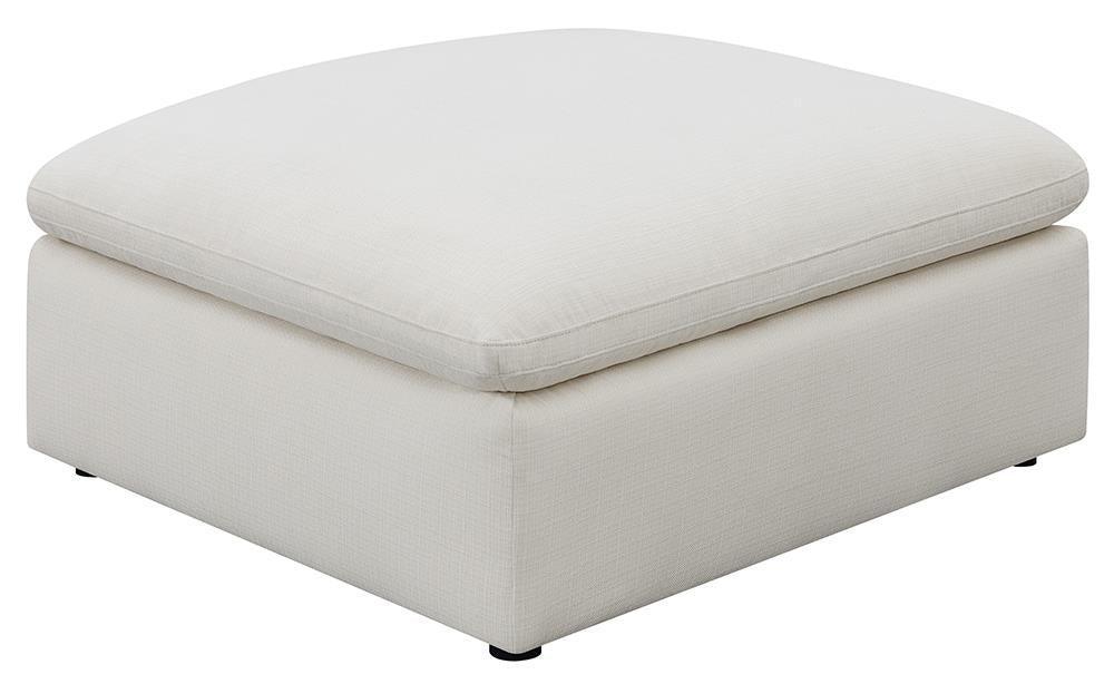 Hobson Cushion Seat Ottoman Off white - Image 2