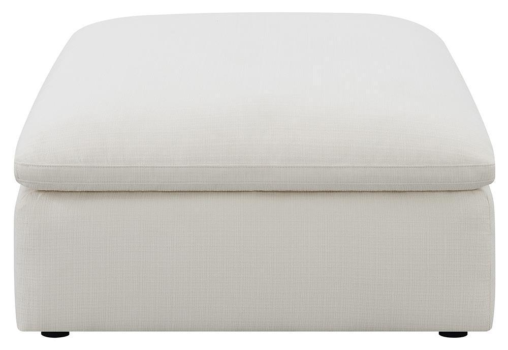 Hobson Cushion Seat Ottoman Off white - Image 3