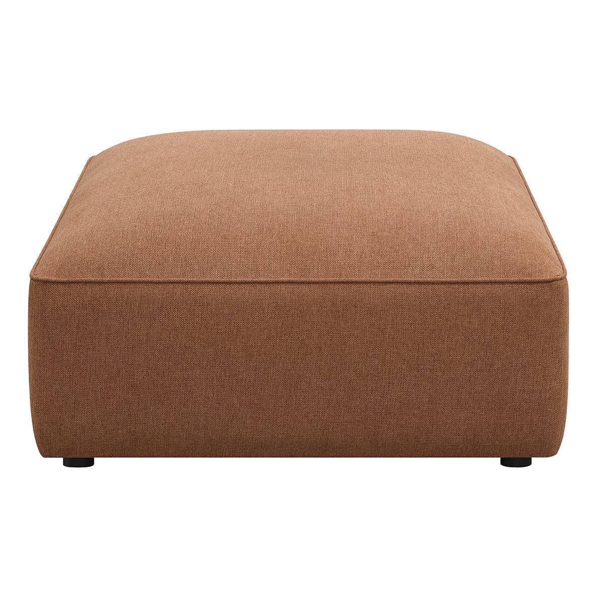 Jennifer Upholstered Ottoman Terracotta - Image 2