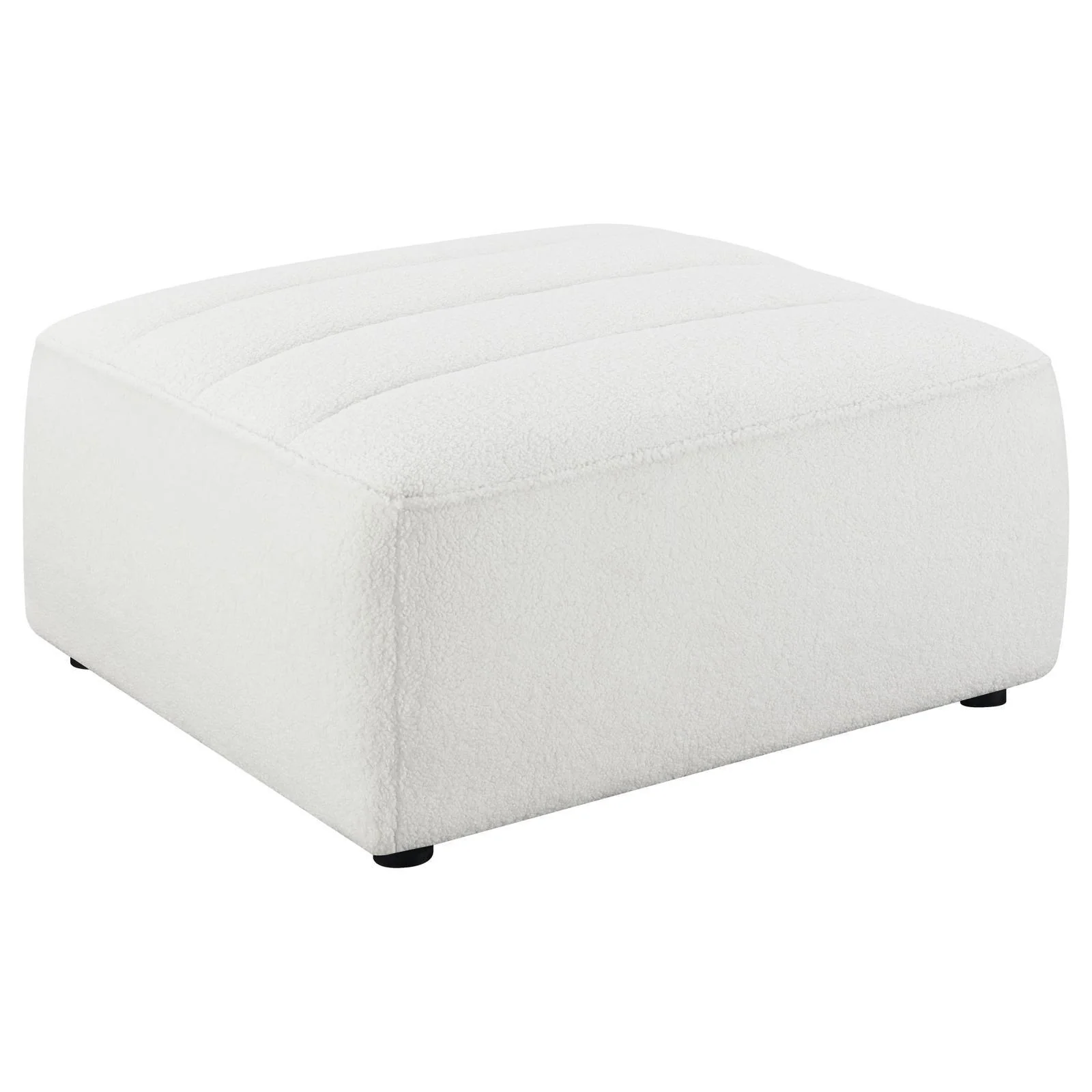 Sunny Upholstered Ottoman Natural - Image 1