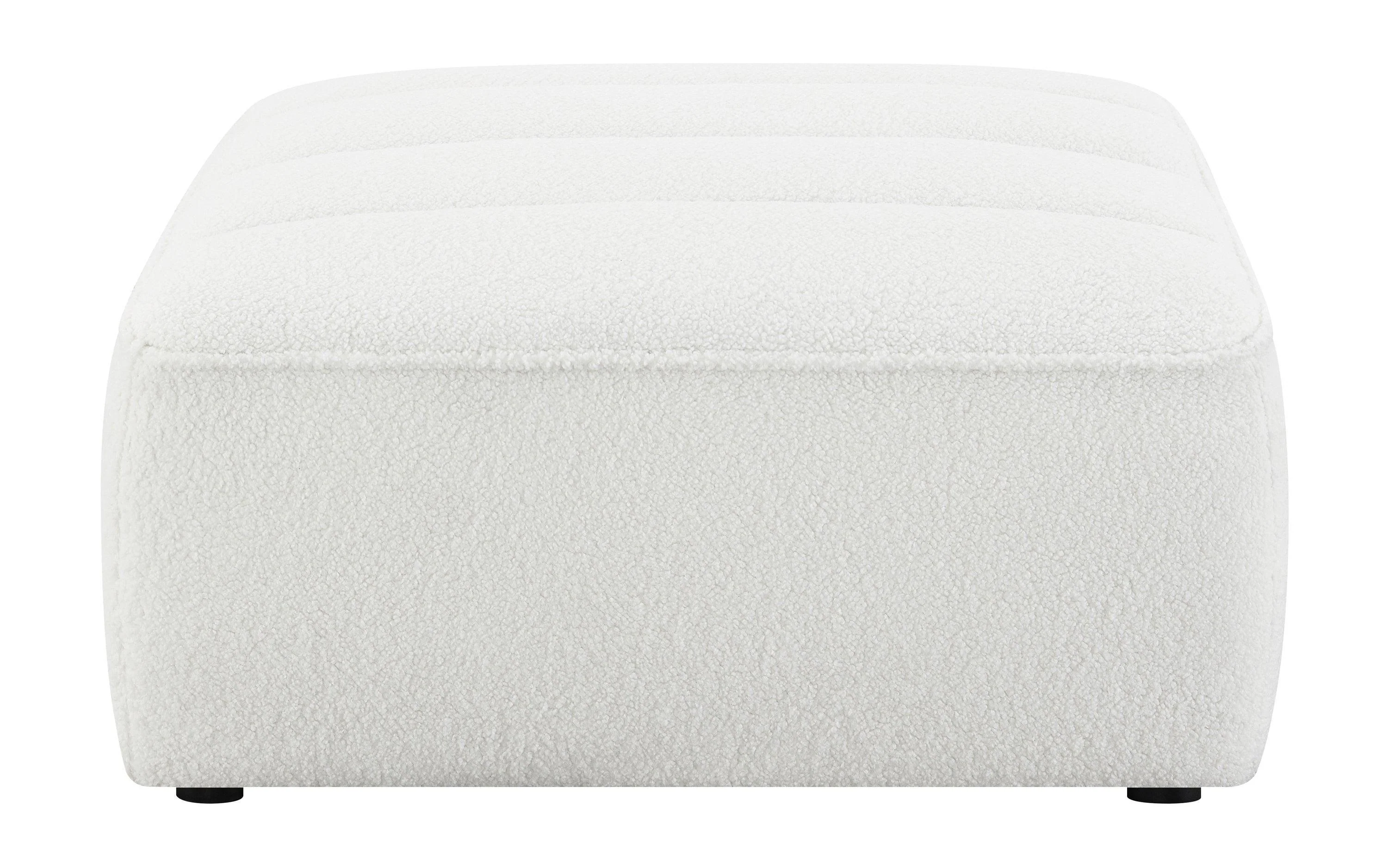 Sunny Upholstered Ottoman Natural - Image 2
