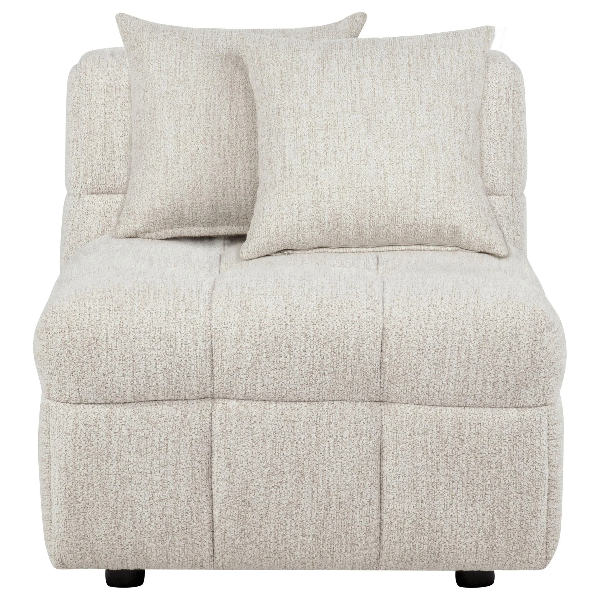 Amara Upholstered Armless Chair - Image 2