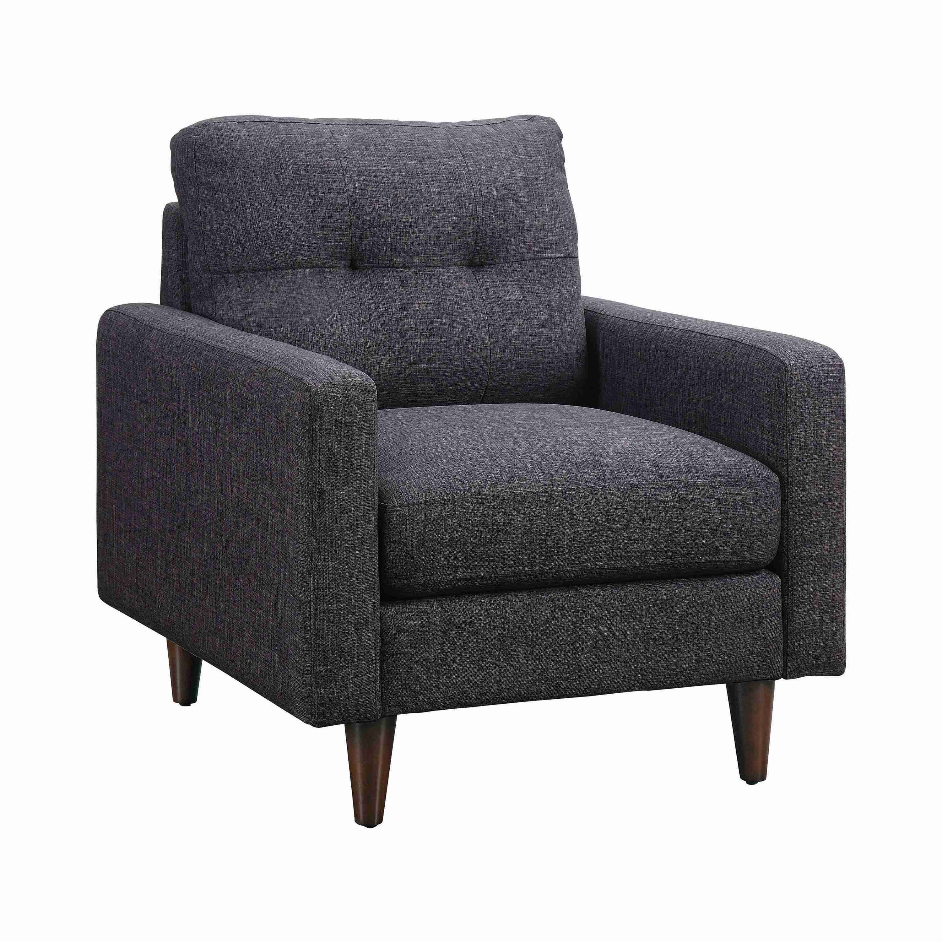 Watsonville Tufted Back Loveseat Grey - Image 3