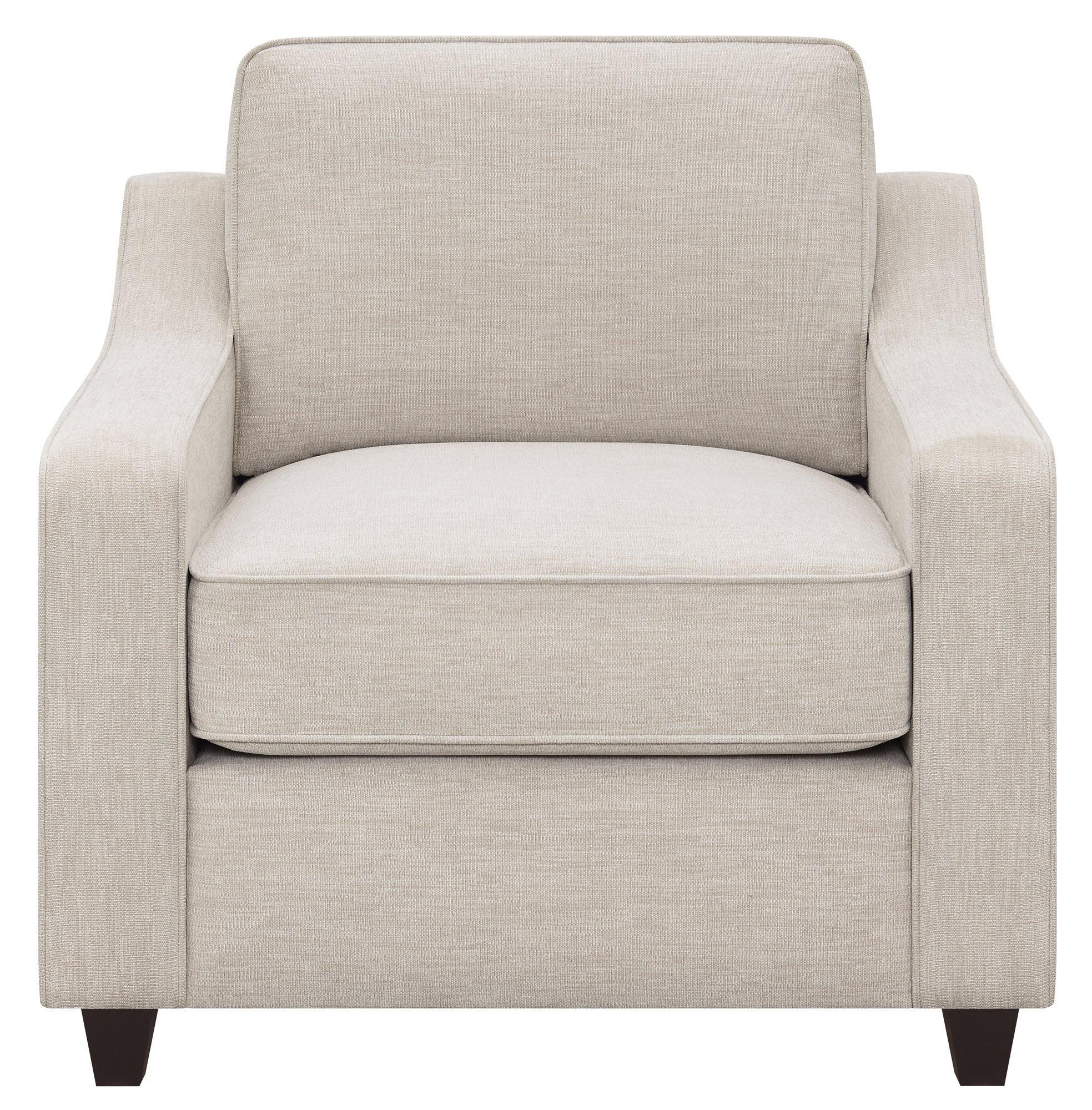 Christine Upholstered Cushion Back Chair Beige - Image 2