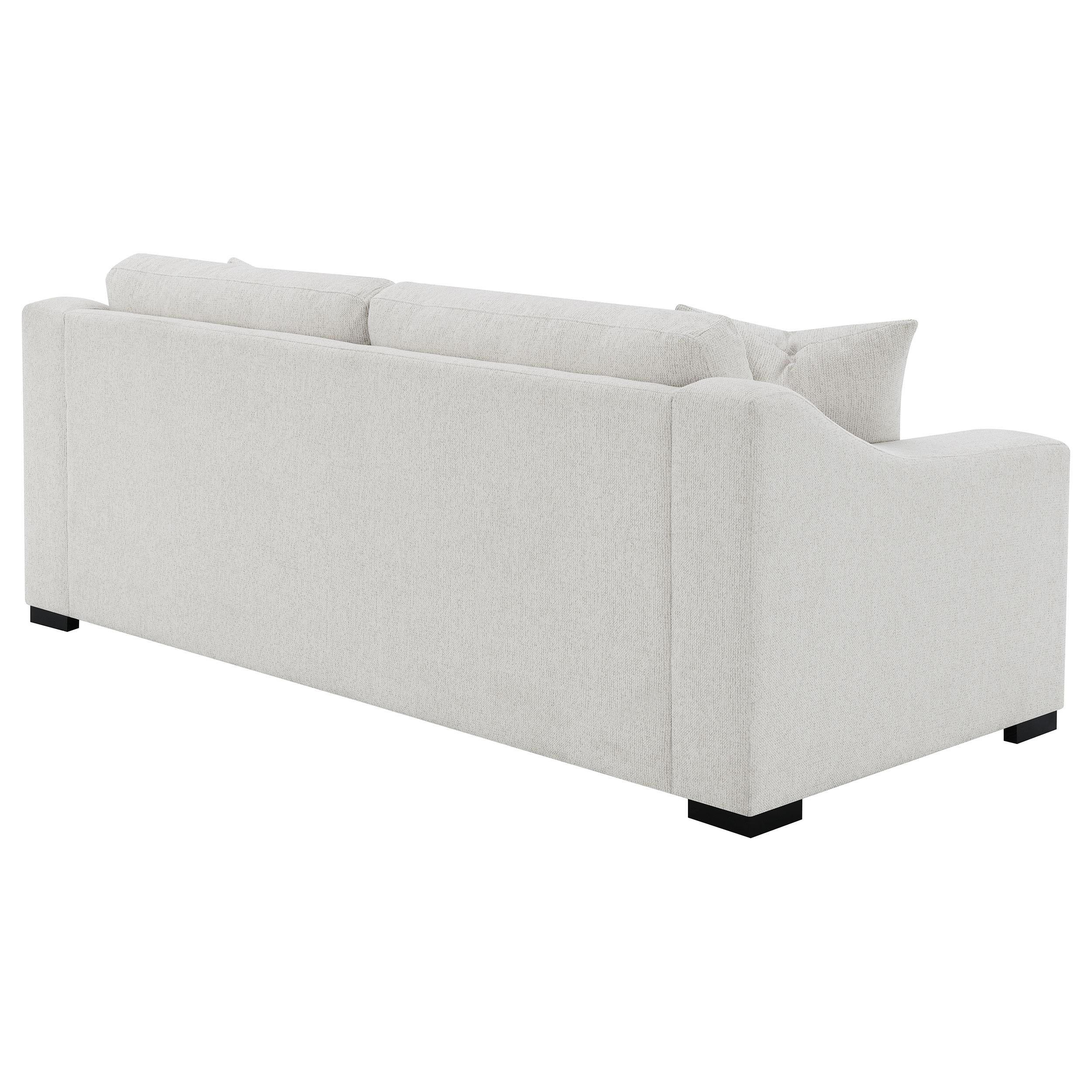 Ashlyn 2-piece Upholstered Track Arm Sofa Set Sand - Image 3