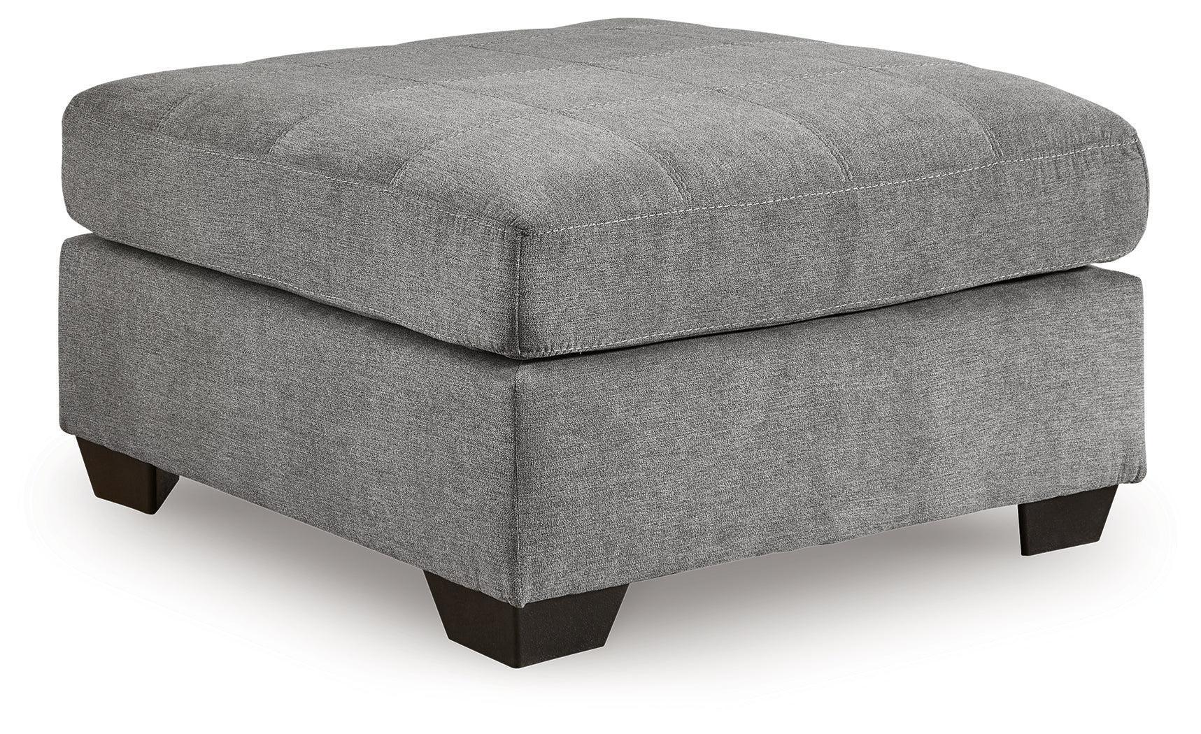Marleton Gray Microfiber Oversized Accent Ottoman - Image 2