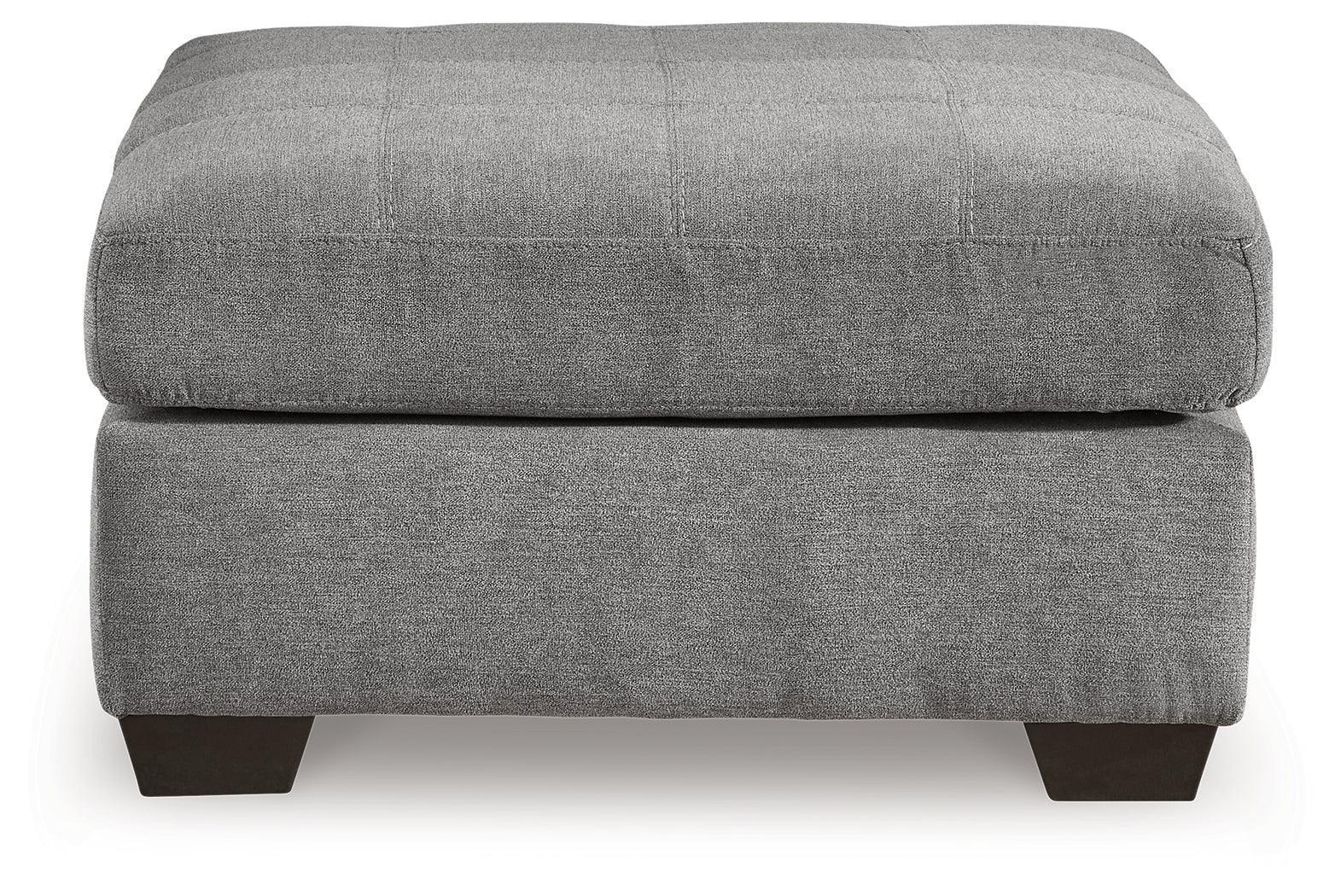 Marleton Gray Microfiber Oversized Accent Ottoman - Image 3