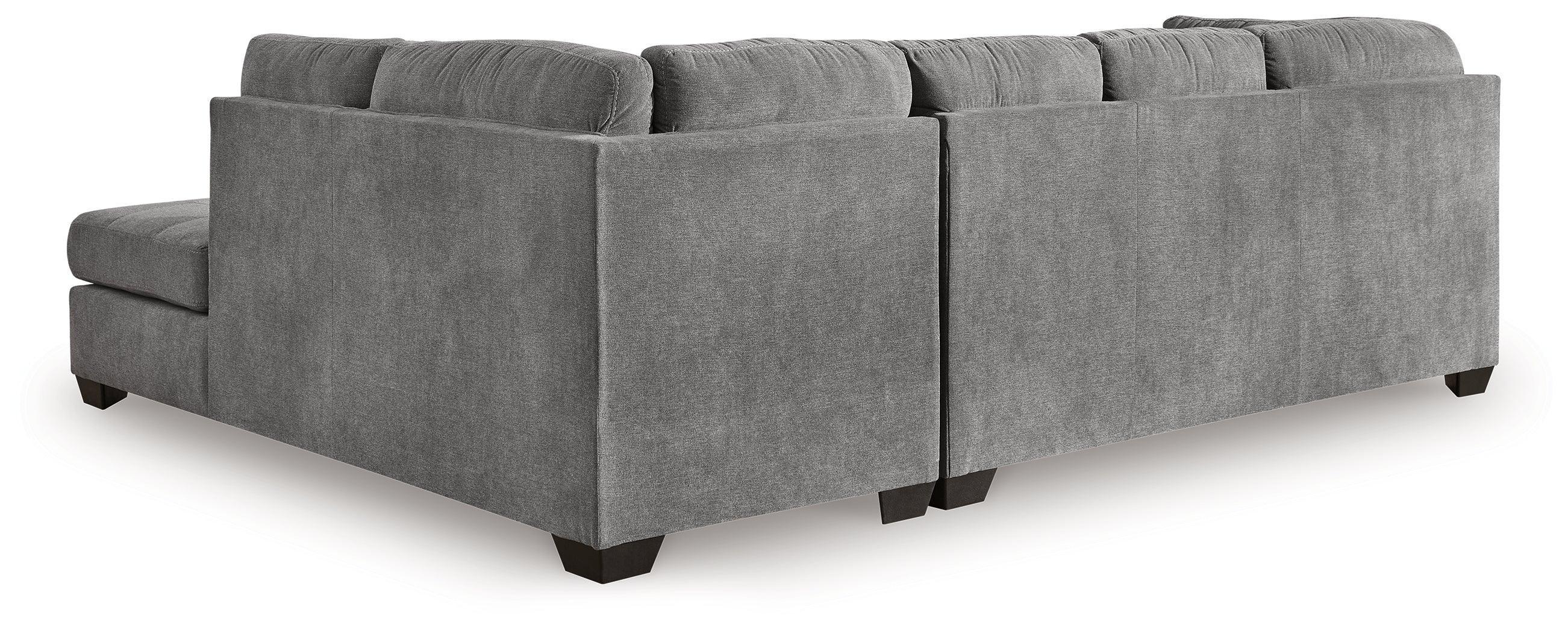 Marleton Gray Microfiber 2-Piece Sectional With Chaise - Image 3