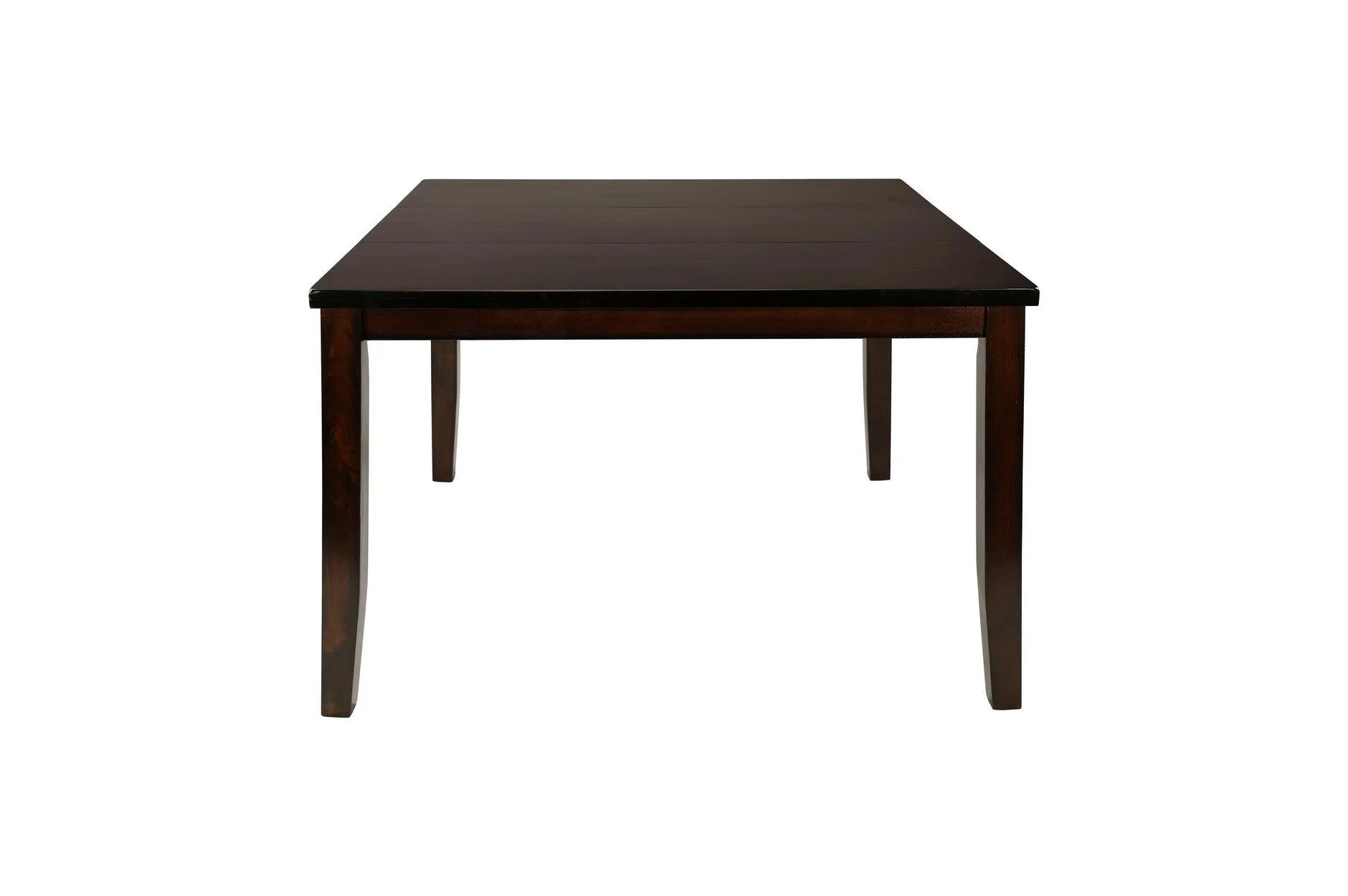 Mantello Dark Brown Faux Leather Rectangular Dining Room Set - Image 3