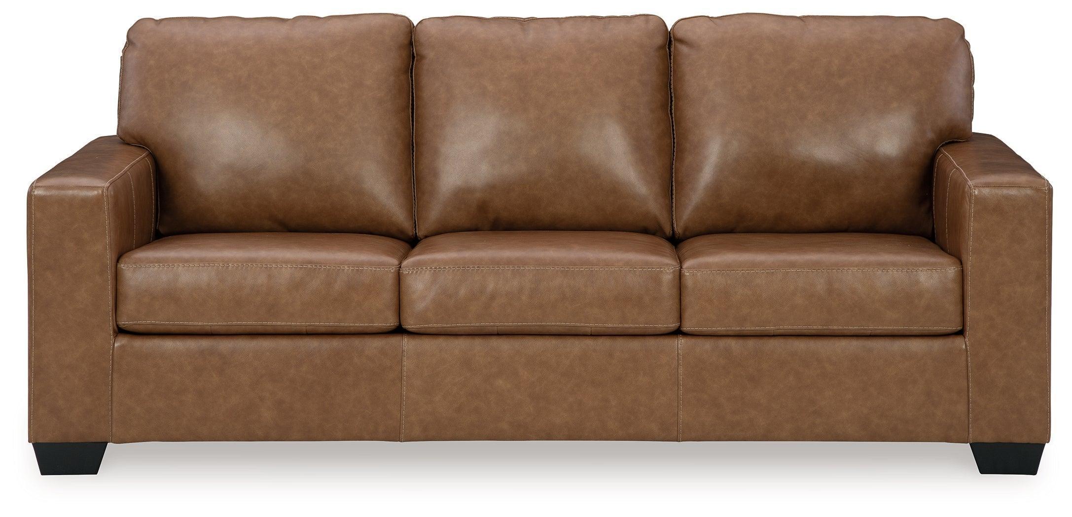 Bolsena Caramel Leather Queen Sofa Sleeper - Image 2