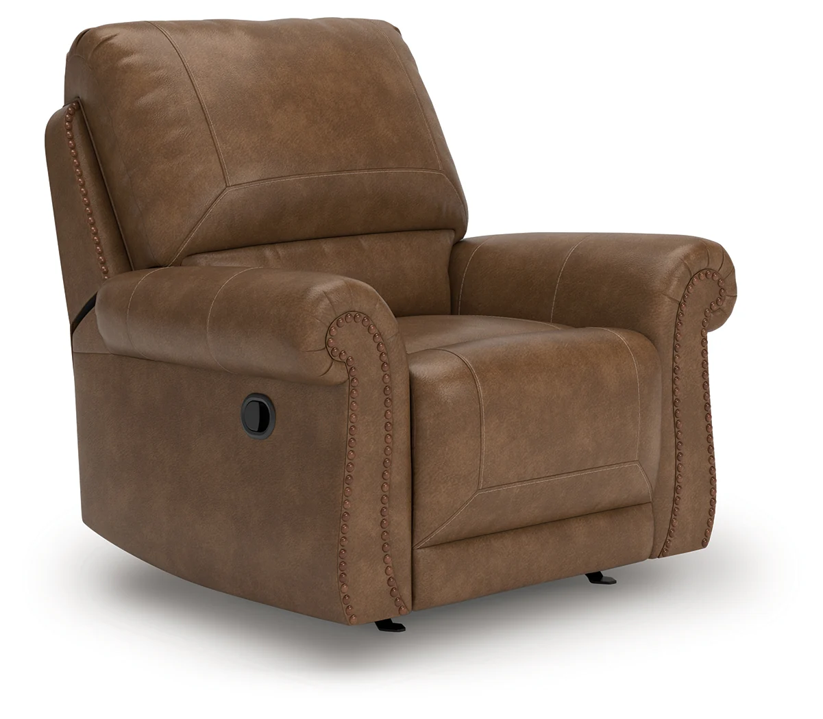 Chasemore Earth Faux Leather Swivel Glider Recliner - Image 2